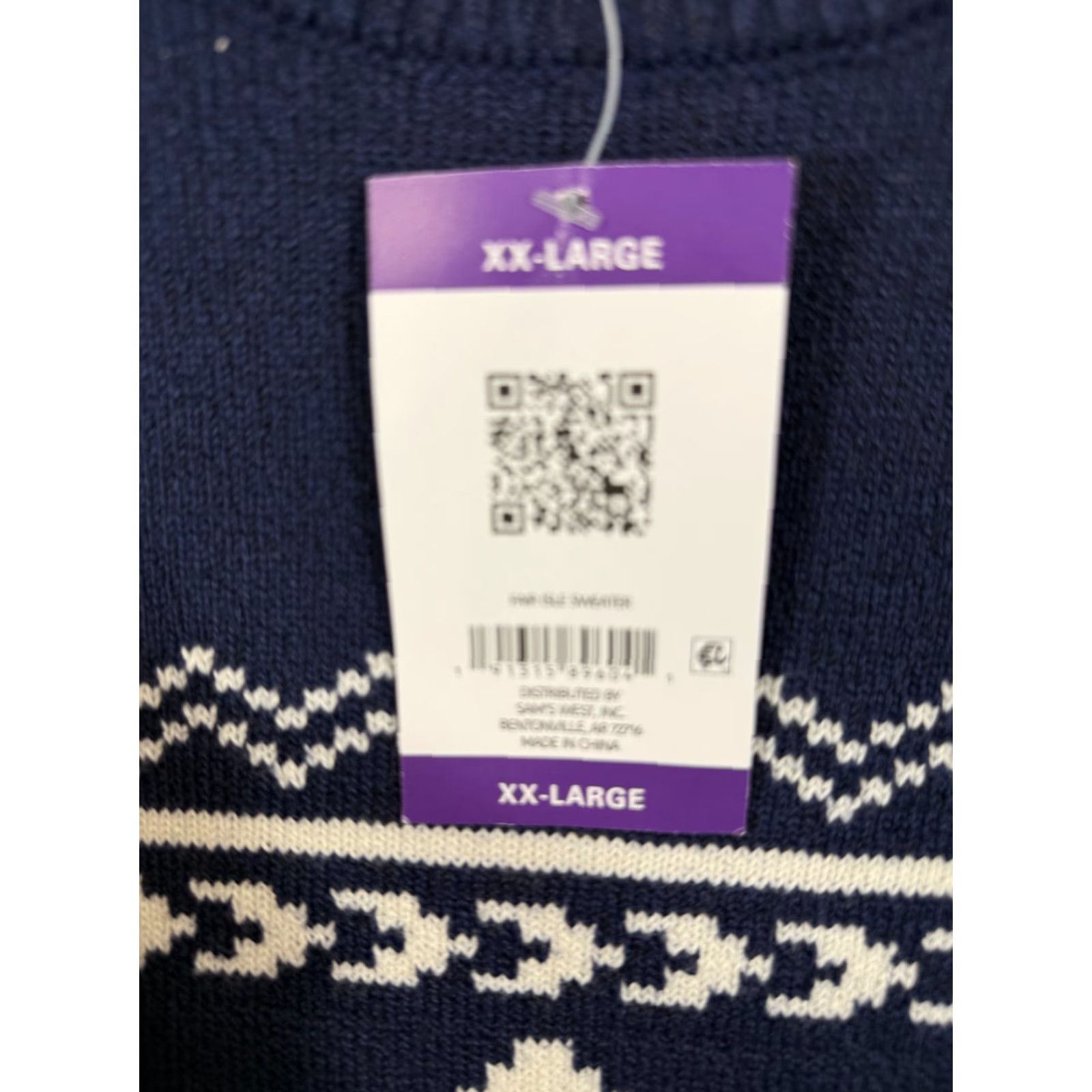 Lands' End Lands' End Sweater Mens 2XL Blue Fair Isle Stretch Polar Bear Pullover NWT Size US XXL / EU 58 / 5 - 6 Thumbnail