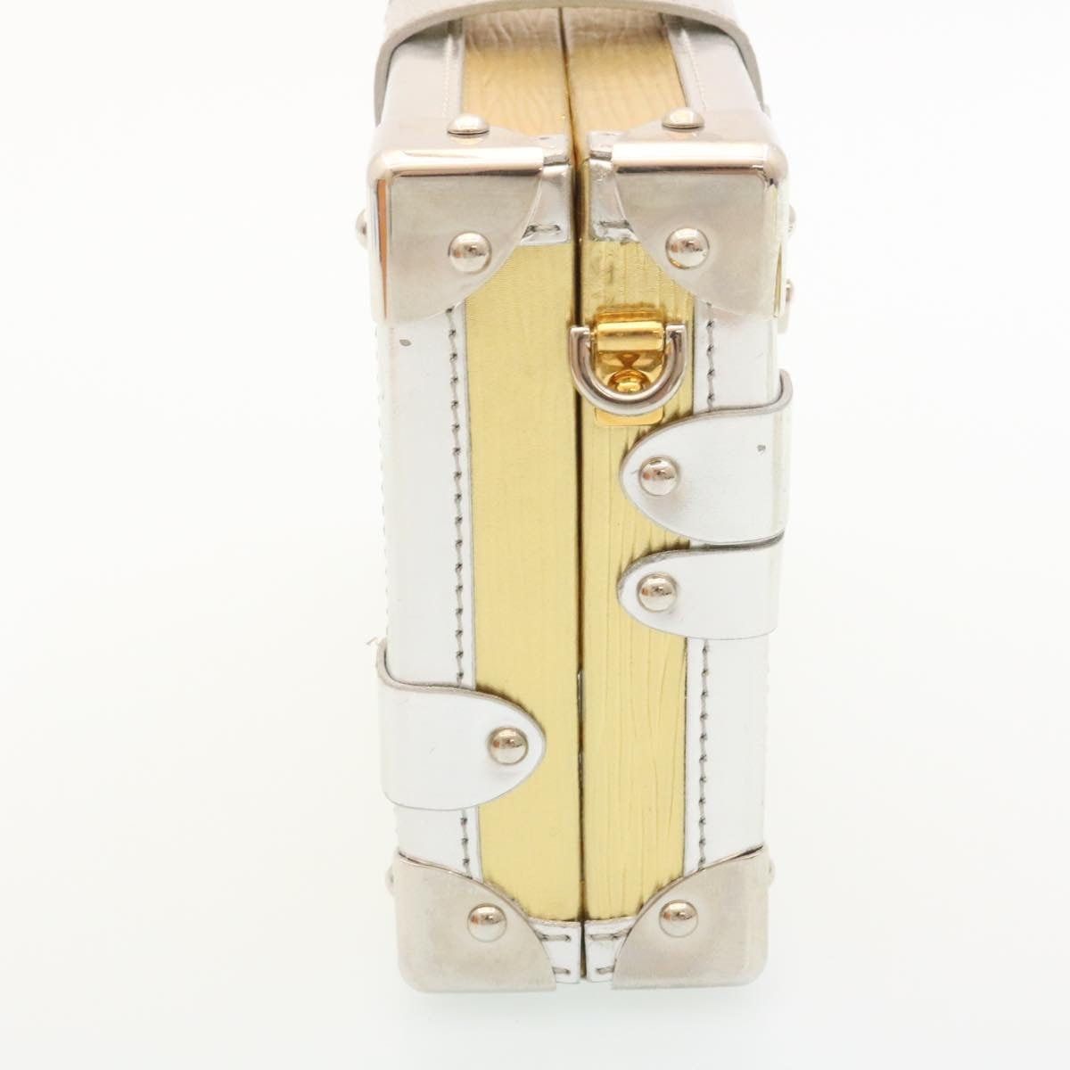 Louis Vuitton LOUIS VUITTON Epi Petite Mar Shoulder Bag Silver Gold M54652 Size ONE SIZE - 4 Thumbnail