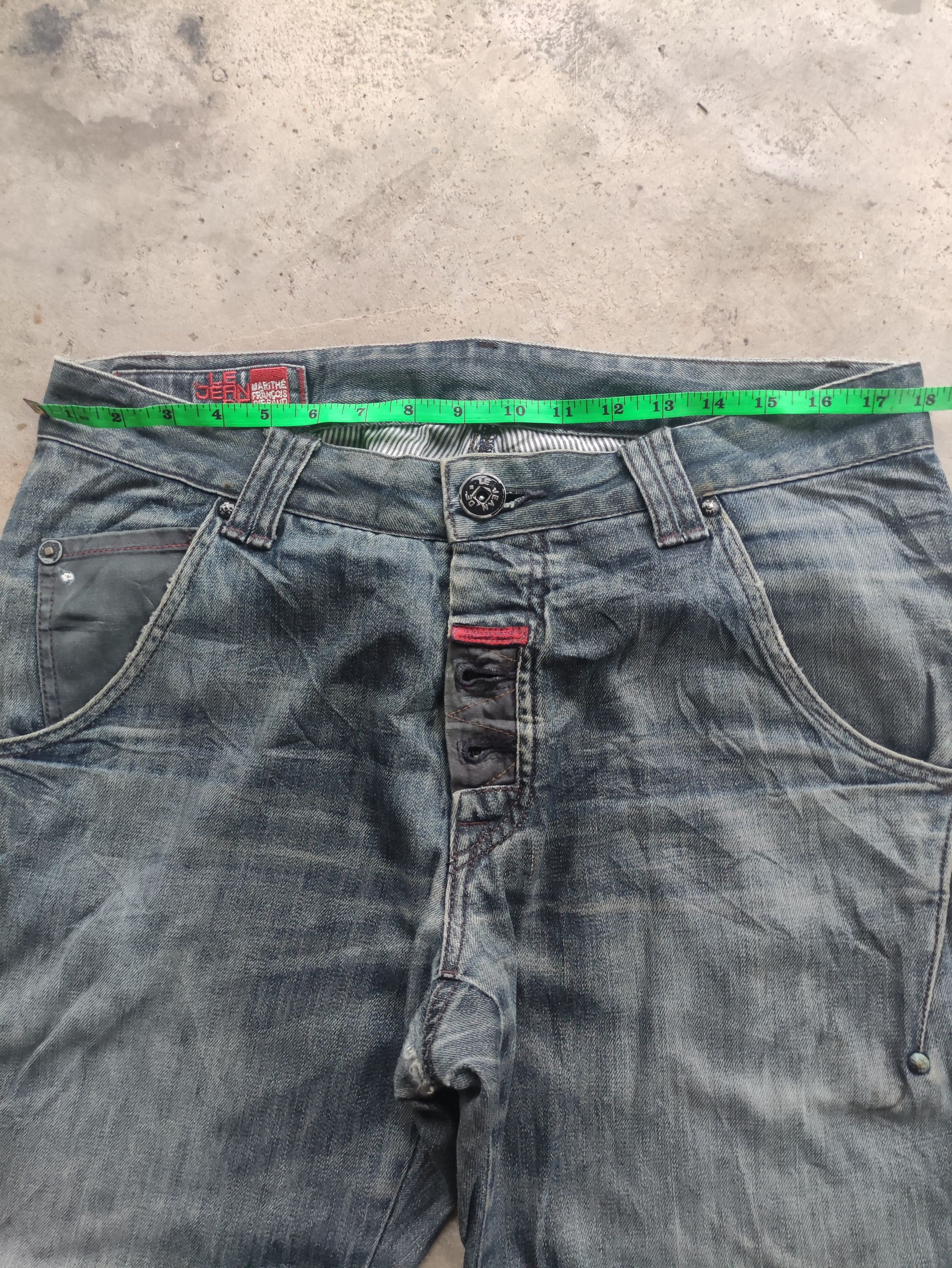 Japanese Brand Vintage Japanese Button Denim Distressed Faded Pants W36 Size US 36 / EU 52 - 7 Thumbnail
