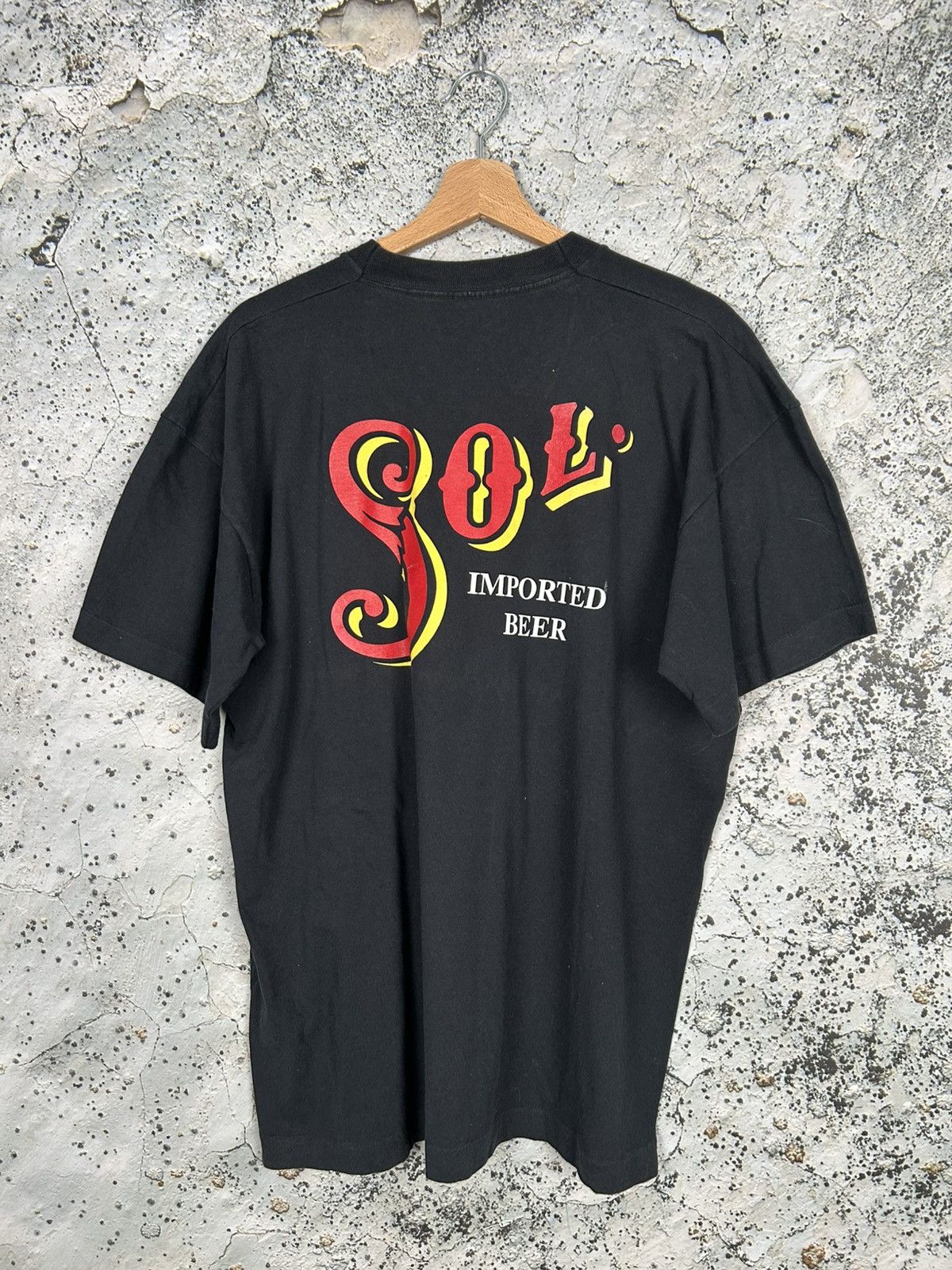 Vintage Sol Imported Beer Promo Graphic Tee 90s