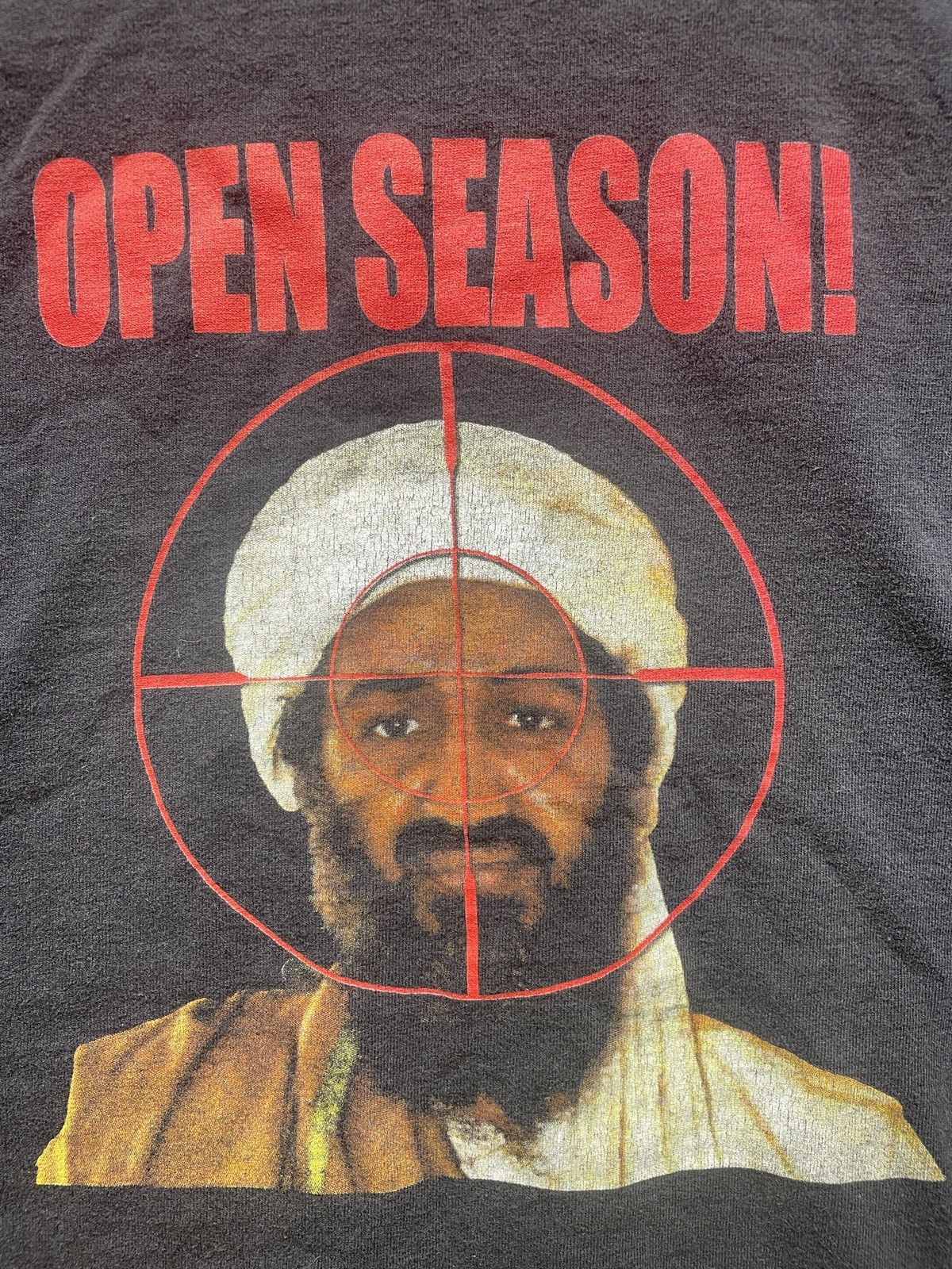 Vintage RARE Osama bin laden crosshair OPEN SEASON Size US XL / EU 56 / 4 - 2 Thumbnail