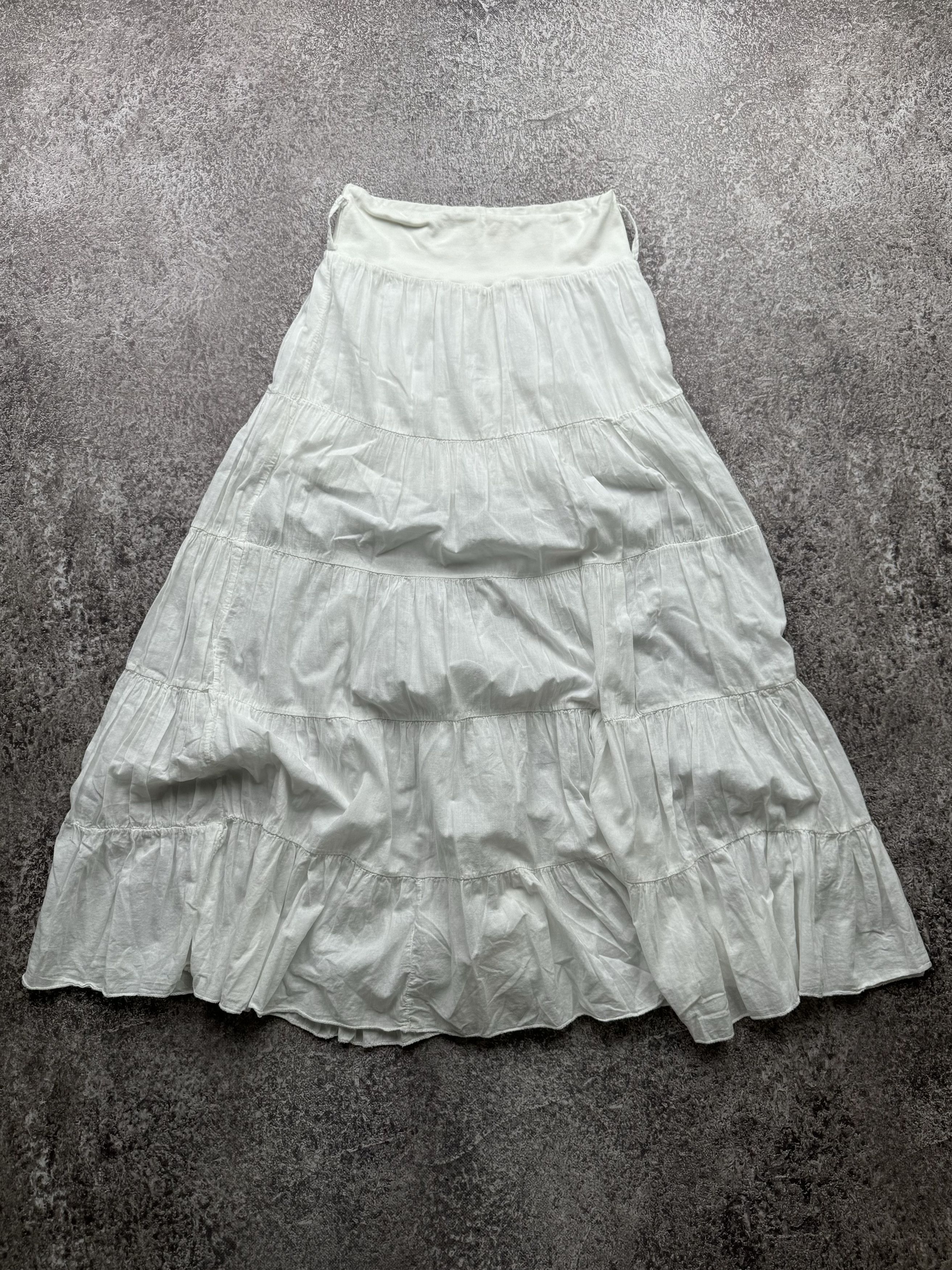 image of Avant Garde x Cop Copine Cop. Copine Vintage Flared Maxi Skirt in White, Women's (Size 26)