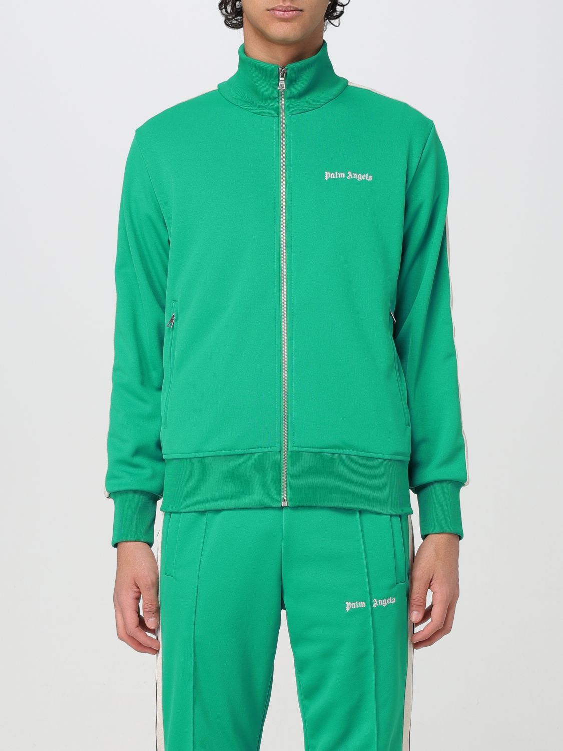 image of Palm Angels Sweatshirt Men Green (Size Medium)