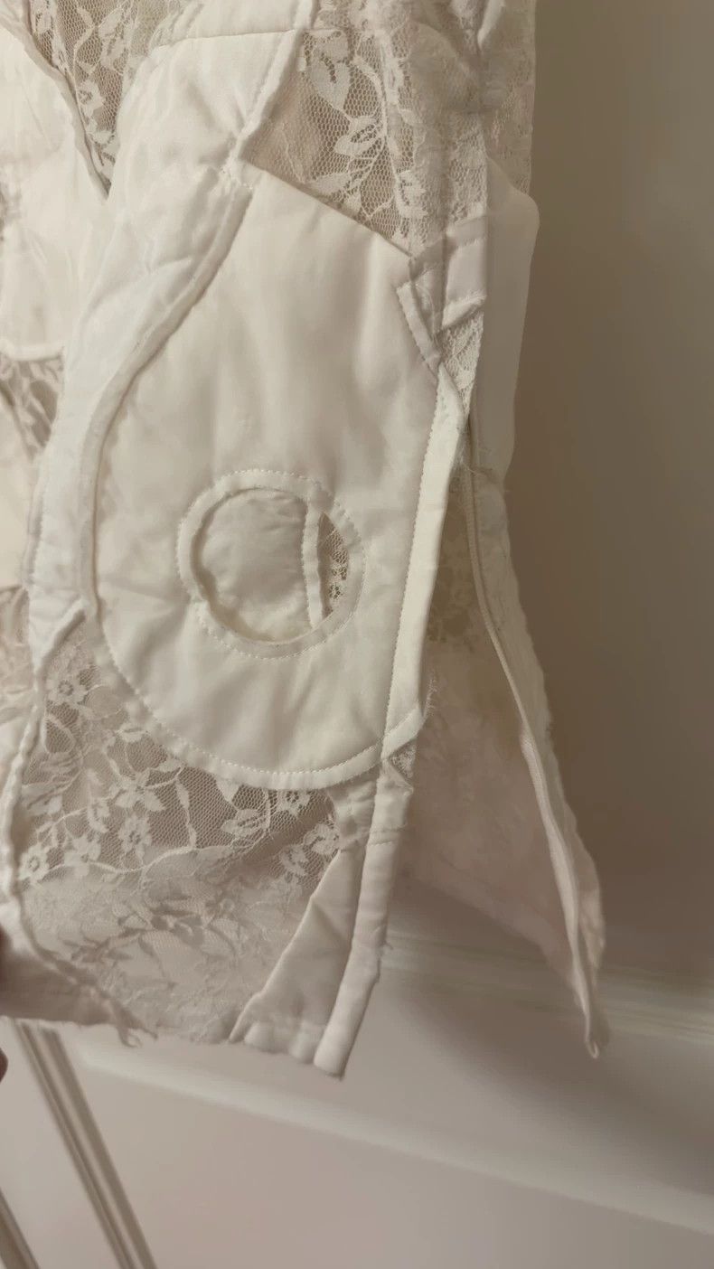 Comme des Garcons Comme Des Garcons Lace-quilted deconstructed vest vest top Size M / US 6-8 / IT 42-44 - 5 Thumbnail