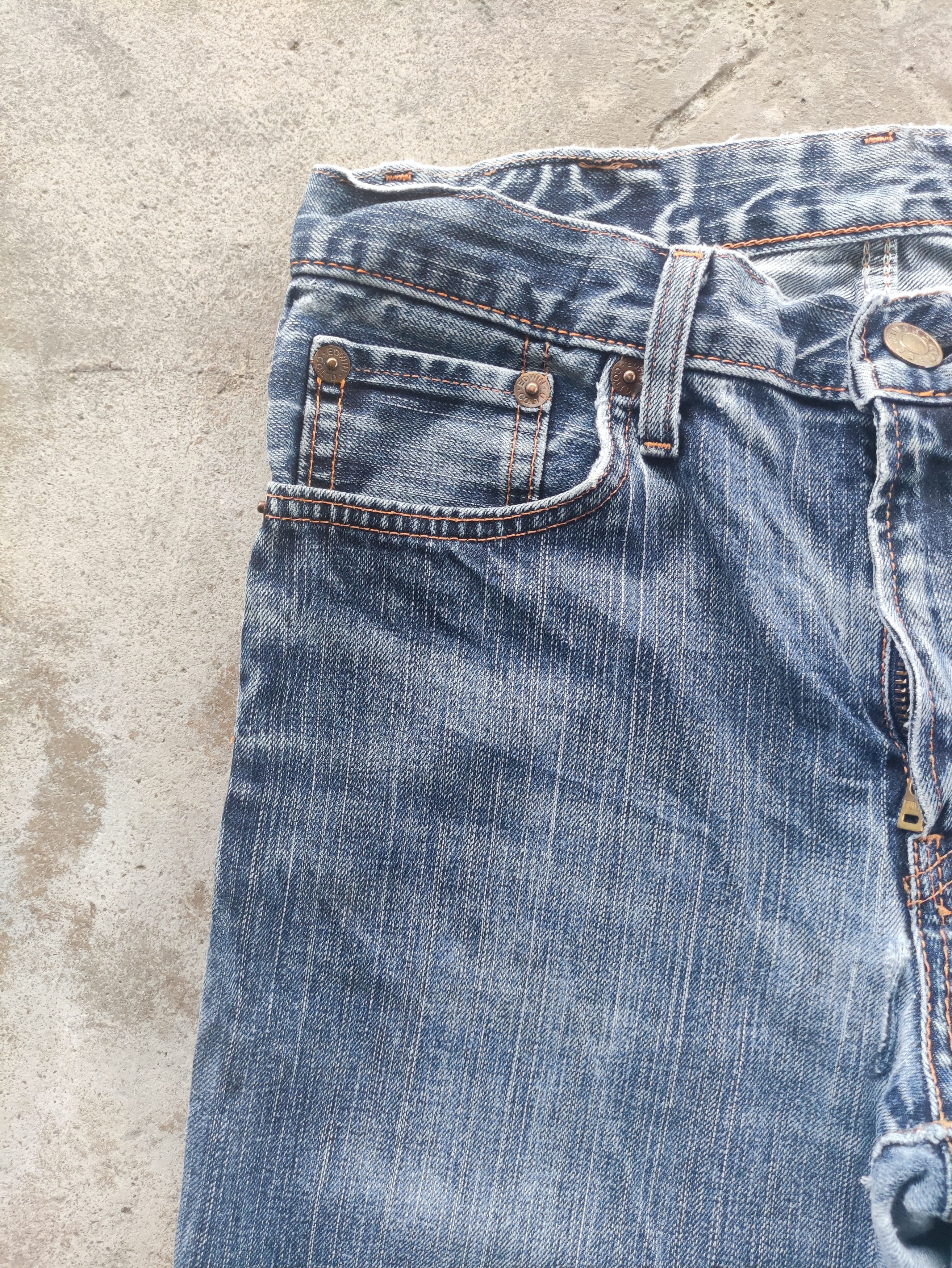 Edwin Vintage Edwin Brand Straight Cut Jeans Faded Ripped Pants Size US 29 - 5 Thumbnail