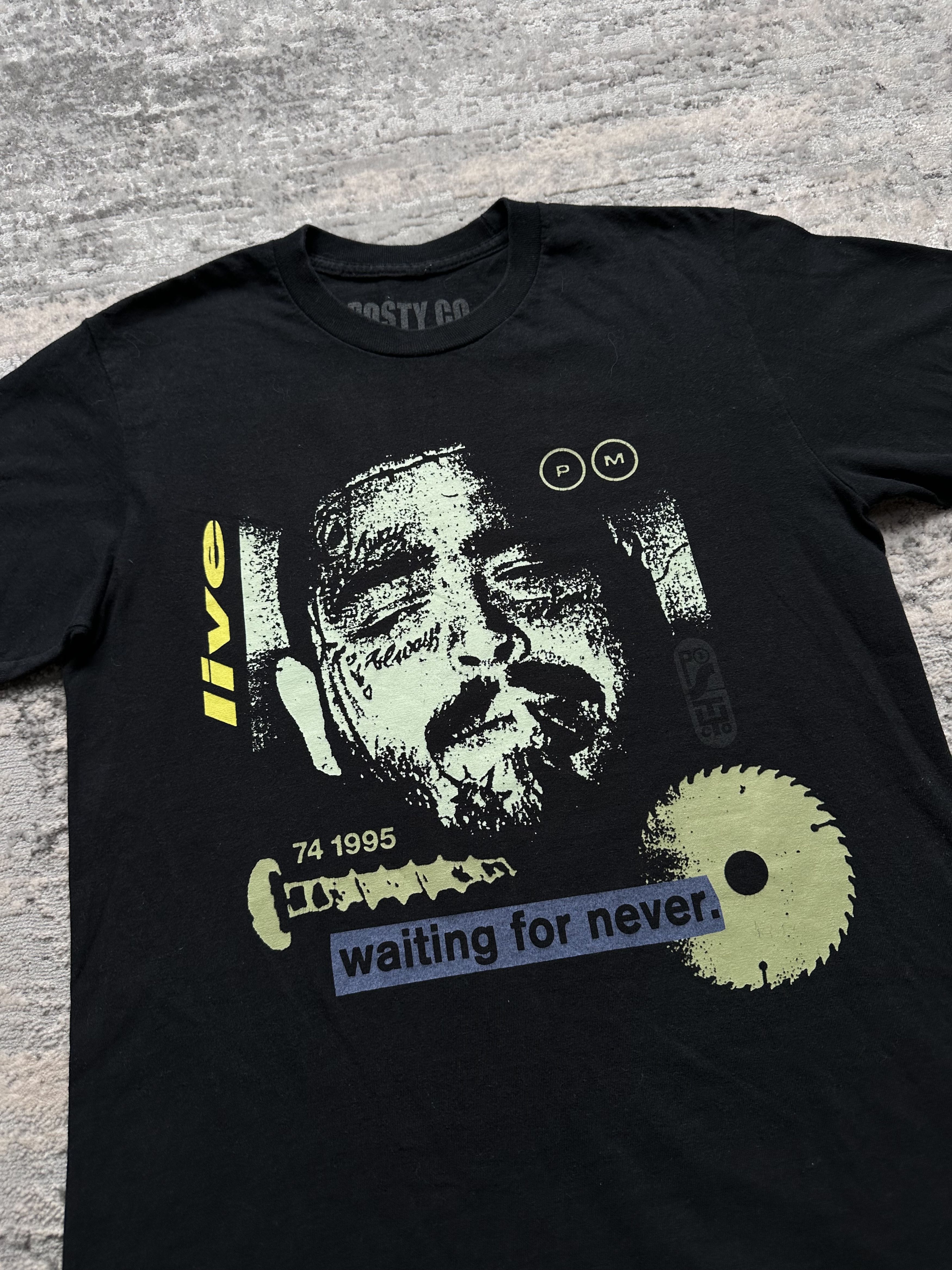 Rap Tees Posty co Post Malone t shirt waiting for never Size US S / EU 44-46 / 1 - 2 Thumbnail