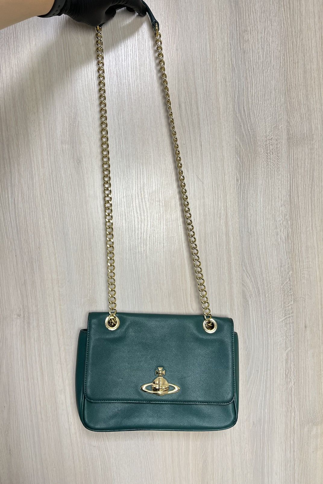Vivienne Westwood Vivienne Westwood Anglomania Saffiano Orb Shoulder Bag Size ONE SIZE - 2 Thumbnail