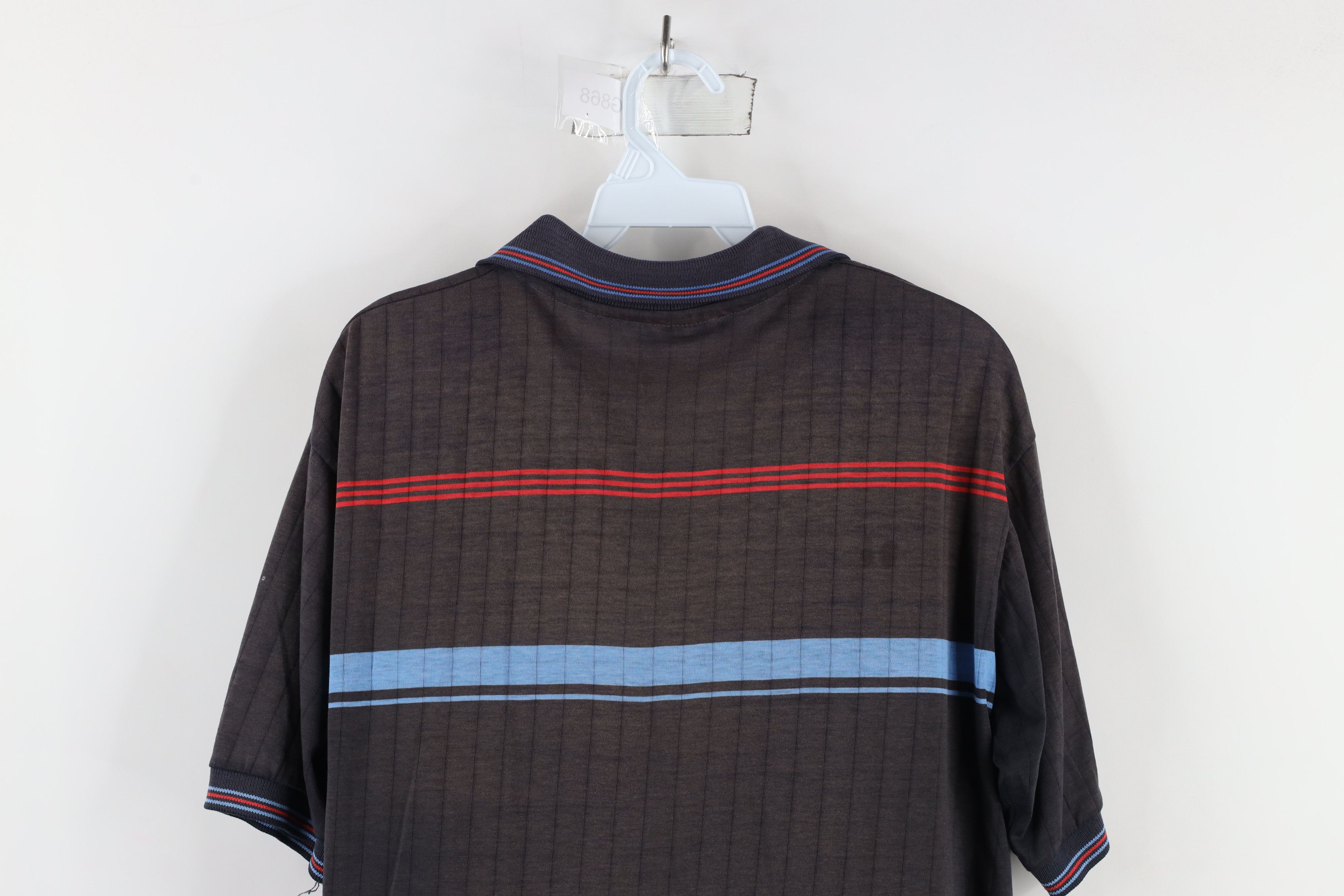 Vintage Vintage 70s Streetwear Sun Faded Striped Collared Polo USA Size US L / EU 52-54 / 3 - 11 Thumbnail