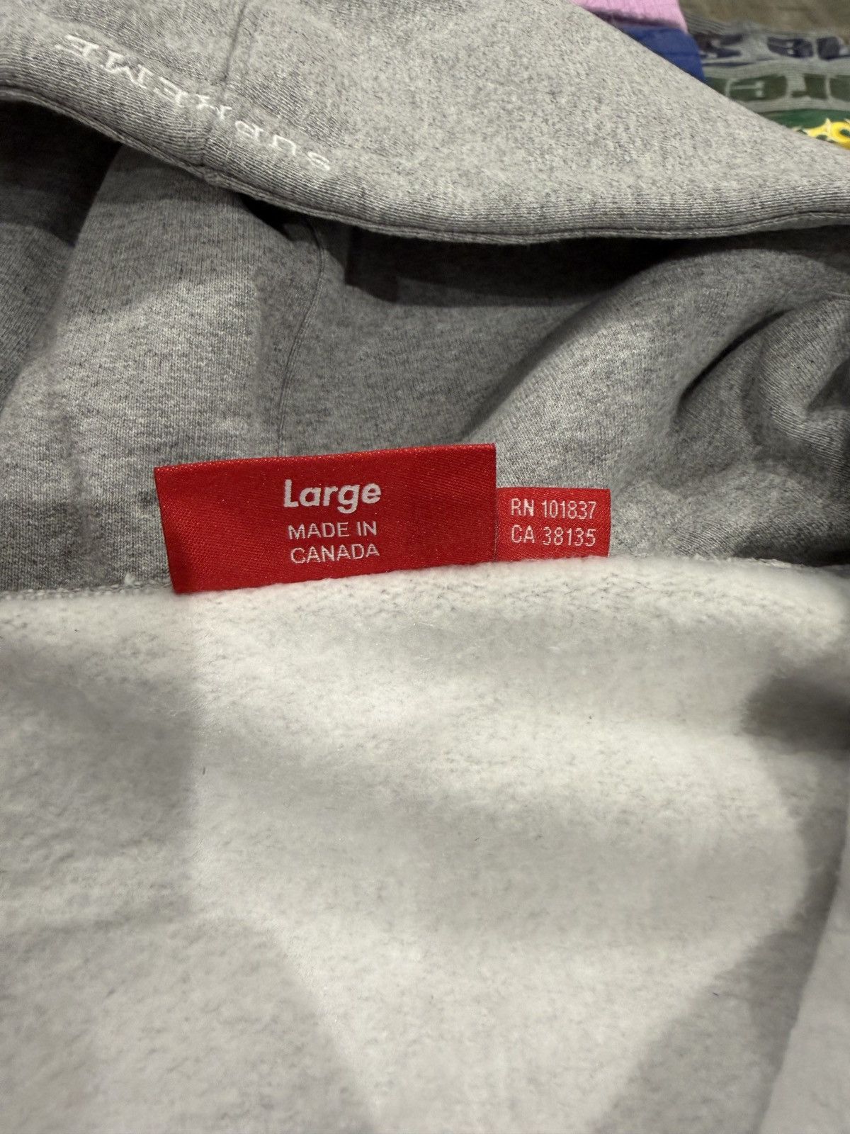 Supreme Supreme S Logo Zip Up Hoodie Heather Grey Size: L Size US L / EU 52-54 / 3 - 6 Thumbnail