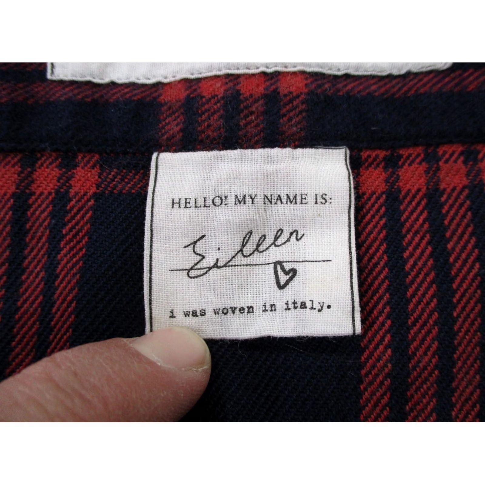 Frank & Eileen Frank Eileen Shirt Womens S Red Blue Plaid Flannel Casual Oversized Loose Size S / US 4 / IT 40 - 7 Thumbnail
