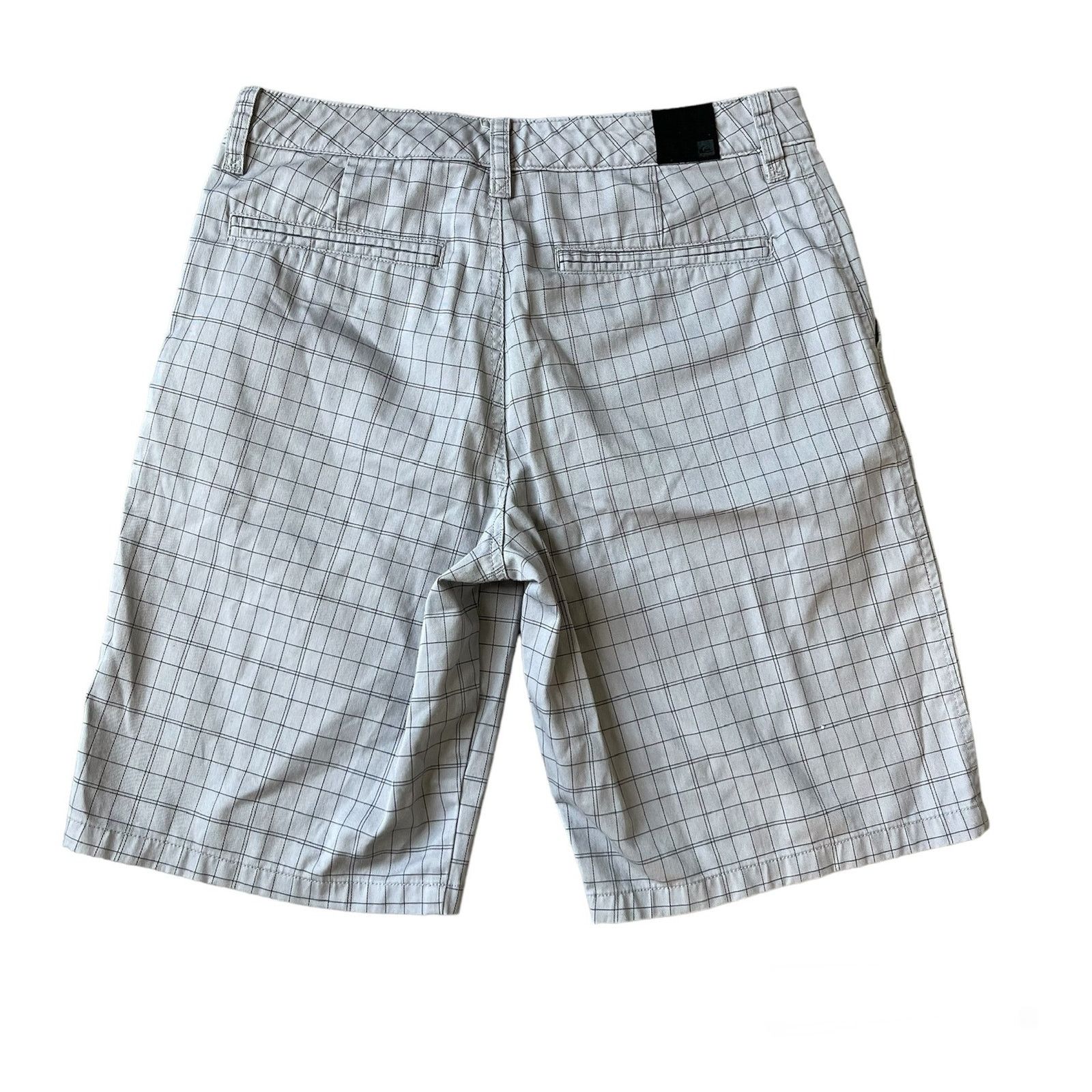 Quiksilver Quicksilver Gray Plaid Check Flat Front Casual Dressy Shorts Size US 30 / EU 46 - 2 Thumbnail