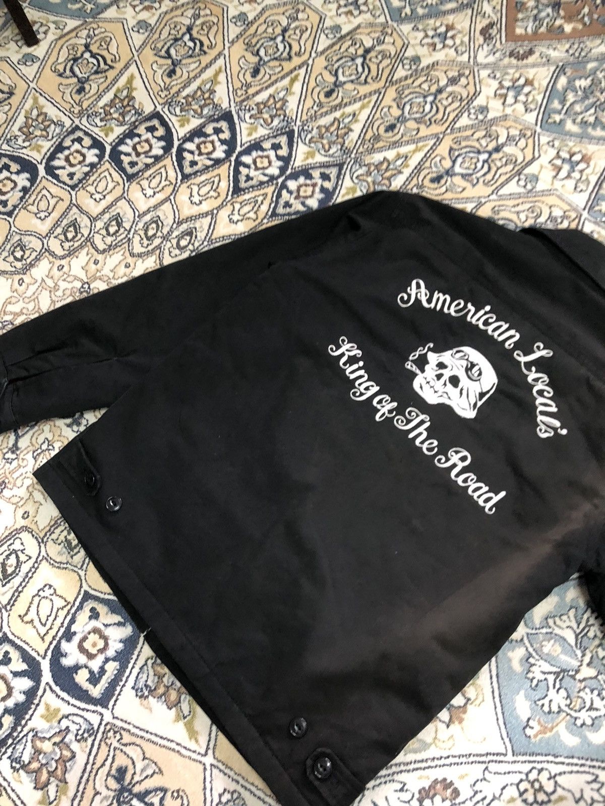 Japanese Brand Vtg Calee King of The Roat Embroidery Skull Trucker Jacket Size US M / EU 48-50 / 2 - 20 Thumbnail