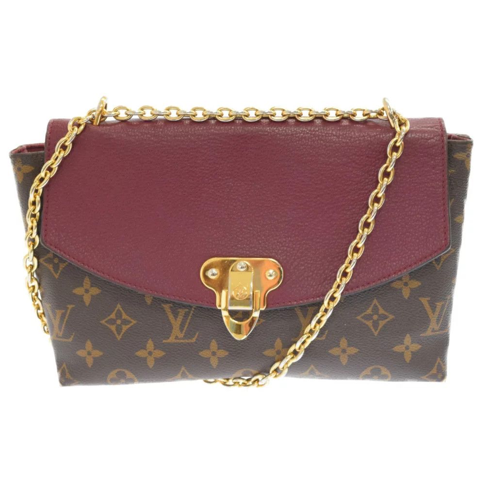 Louis Vuitton Pallas Chain Cerise Red Monogram Shoulder Bag