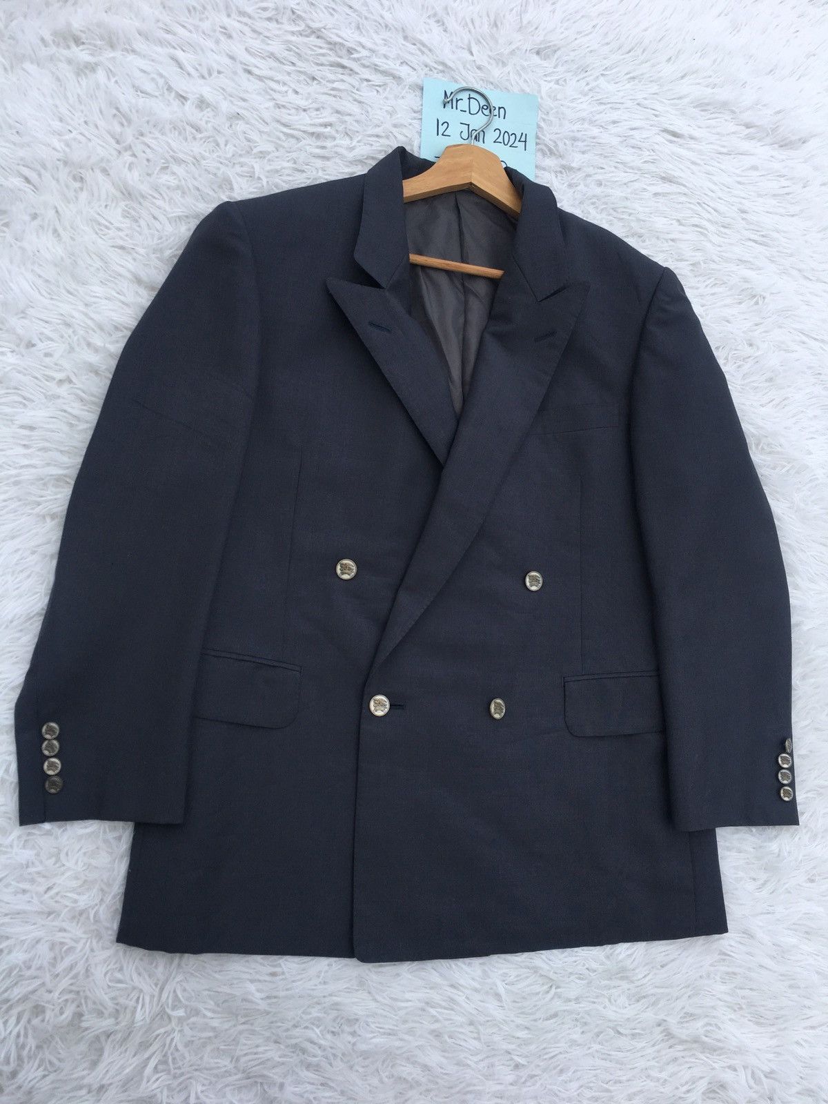 Burberry Rare Vintage Burberry Plain Blazer Size 36R - 3 Thumbnail