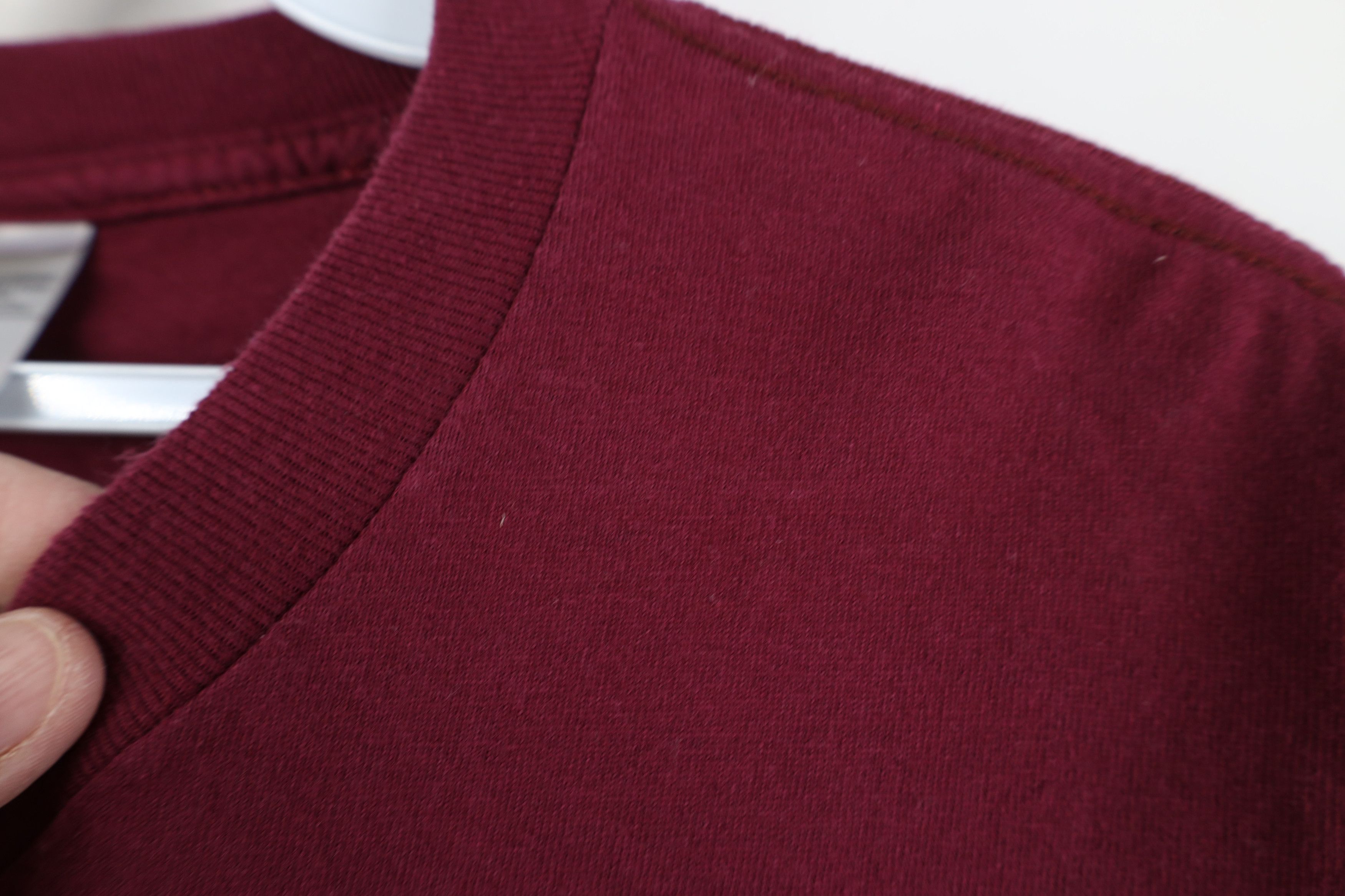 Nike Vintage Y2K Nike Scott Big Center Swoosh T-Shirt Burgundy Size US XL / EU 56 / 4 - 5 Thumbnail