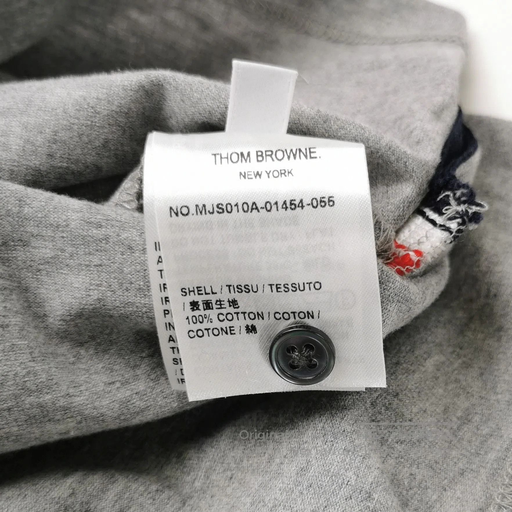 Thom Browne Thom Browne Gray Stripe Pocket Crewneck T. Size US M / EU 48-50 / 2 - 1 Thumbnail