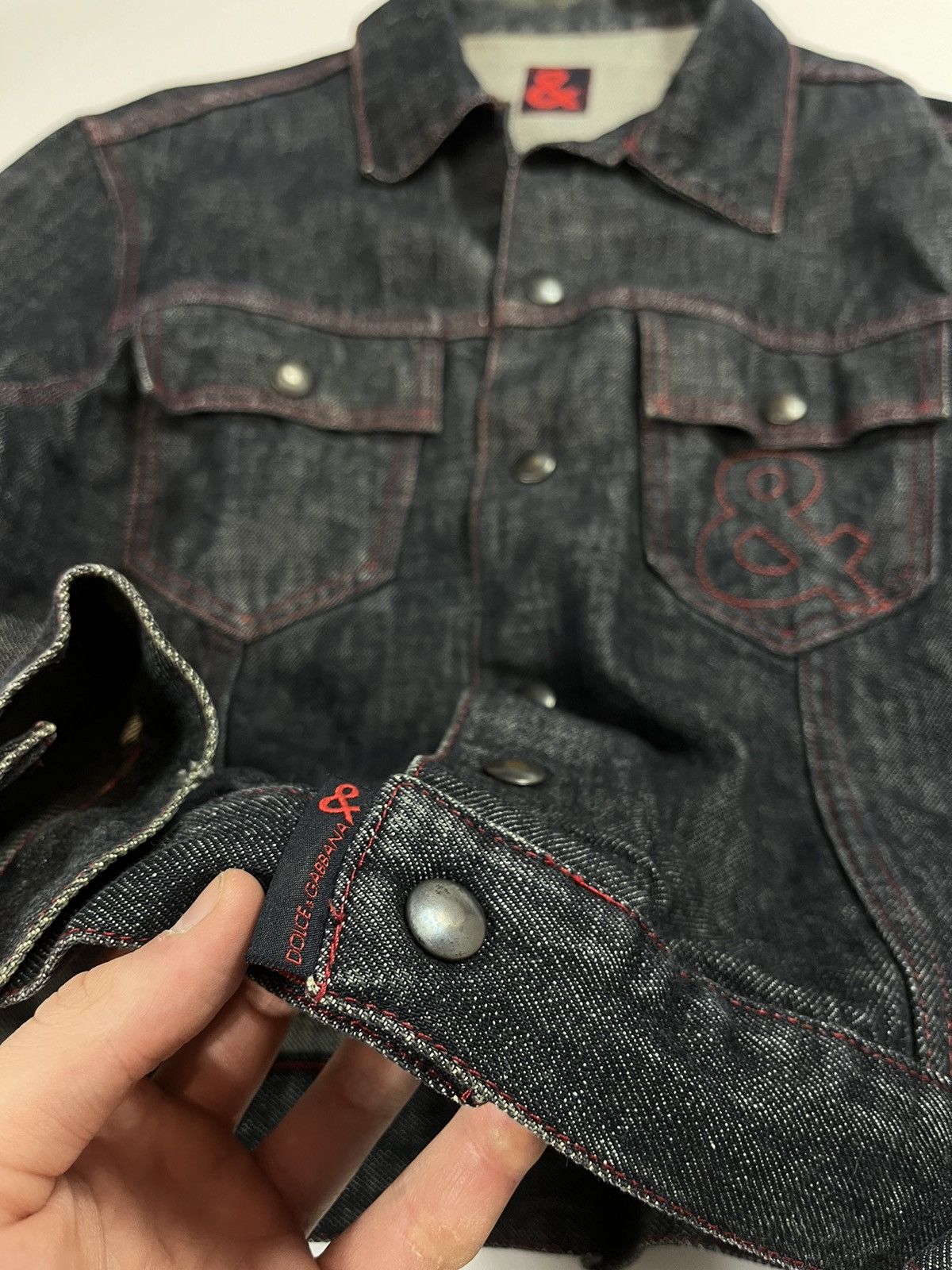 Dolce & Gabbana × Vintage Vintage Dolce Gabbana denim jacket raw made in Italy Size XL / US 12-14 / IT 48-50 - 7 Thumbnail