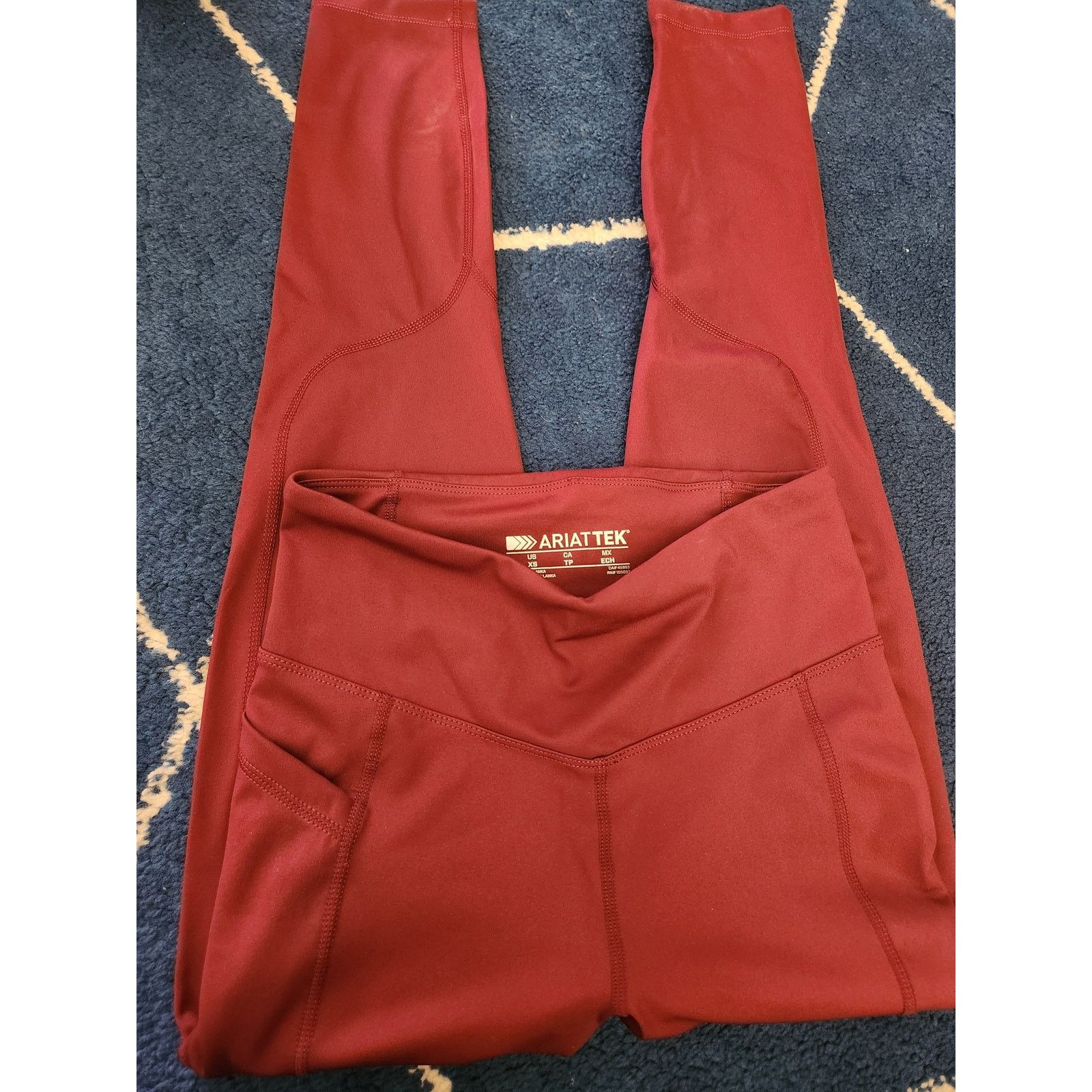 Ariat Ariat Tek Women's Maroon Xs Active Leggings Size 25" / US 0 / IT 36 - 3 Thumbnail
