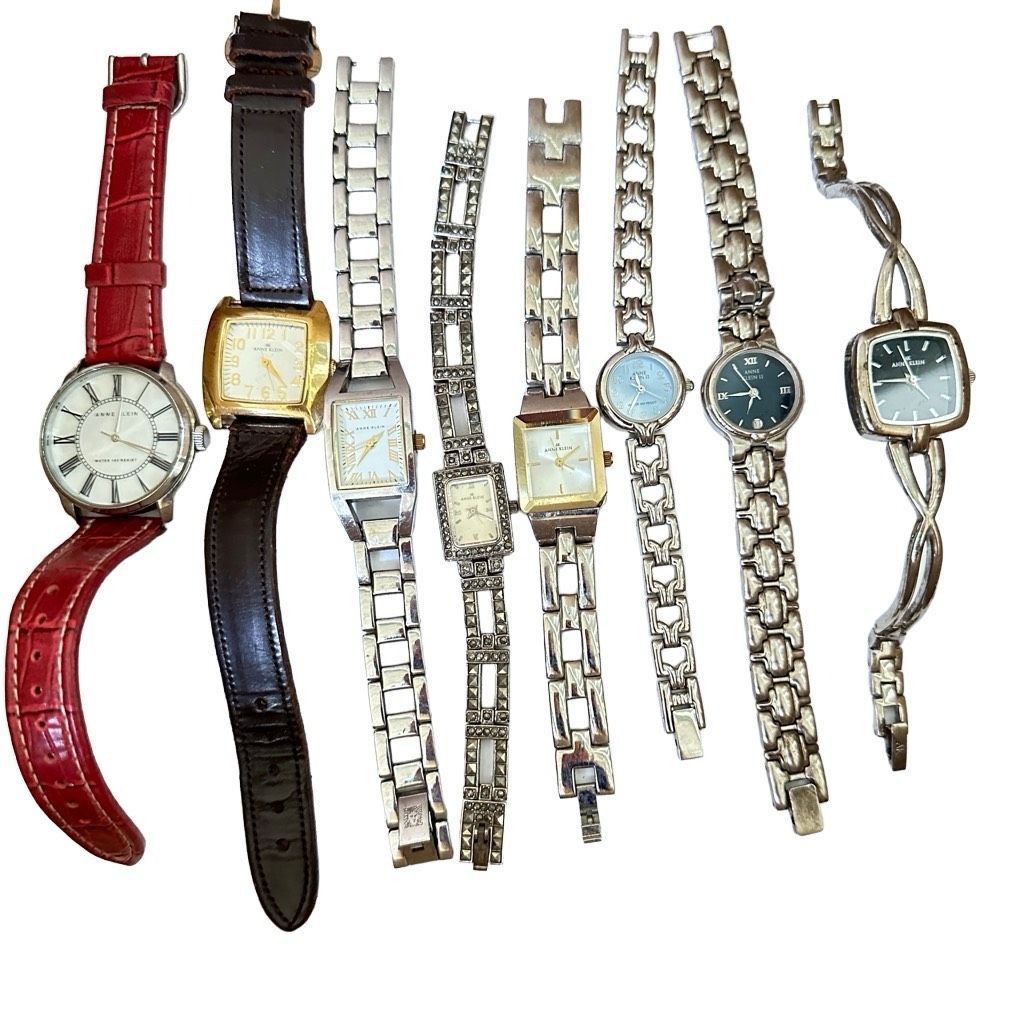 image of Anne Klein & Anne Klein 2 Watches Lot Of 8 Watches 7 W/batte in Gold, Women's