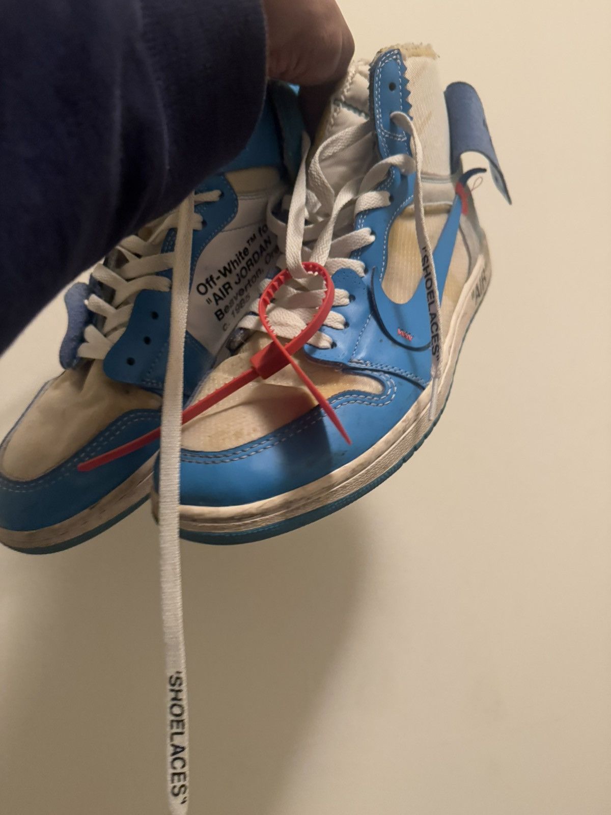 Nike Off white 1 Jordan UNC Size US 11 / EU 44 - 9 Thumbnail