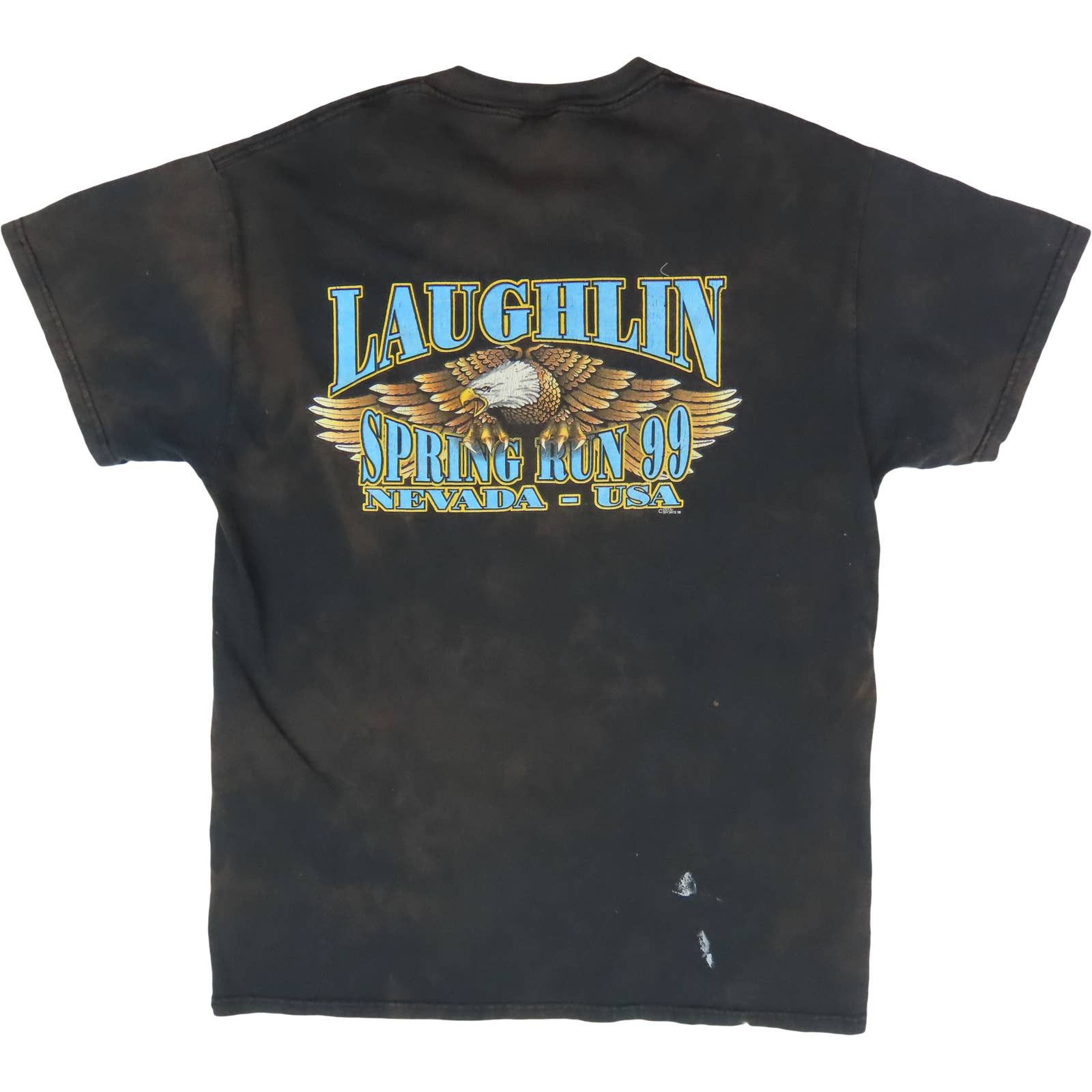 Vintage 90s Vintage Spring Run Laughlin Harley Eagle Biker T Shirt ...