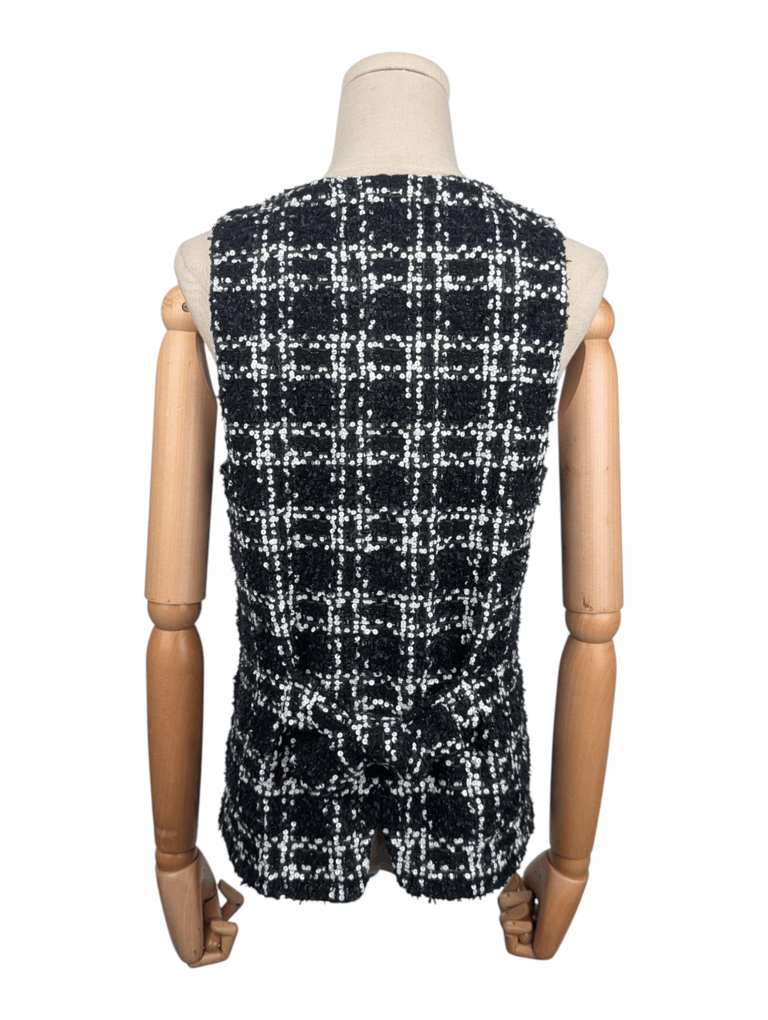 Chanel Chanel Black And White Vest Size S / US 4 / IT 40 - 2 Thumbnail