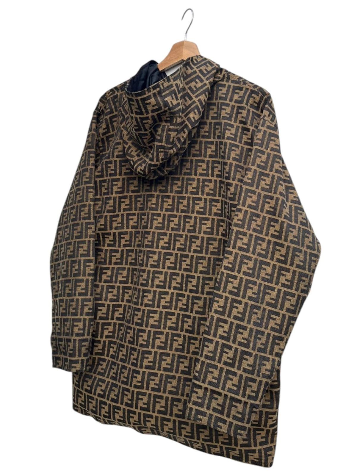 Fendi Vintage Fendi Zucca Monogram FF Reversible Hoodie Jacket Size US M / EU 48-50 / 2 - 4 Thumbnail