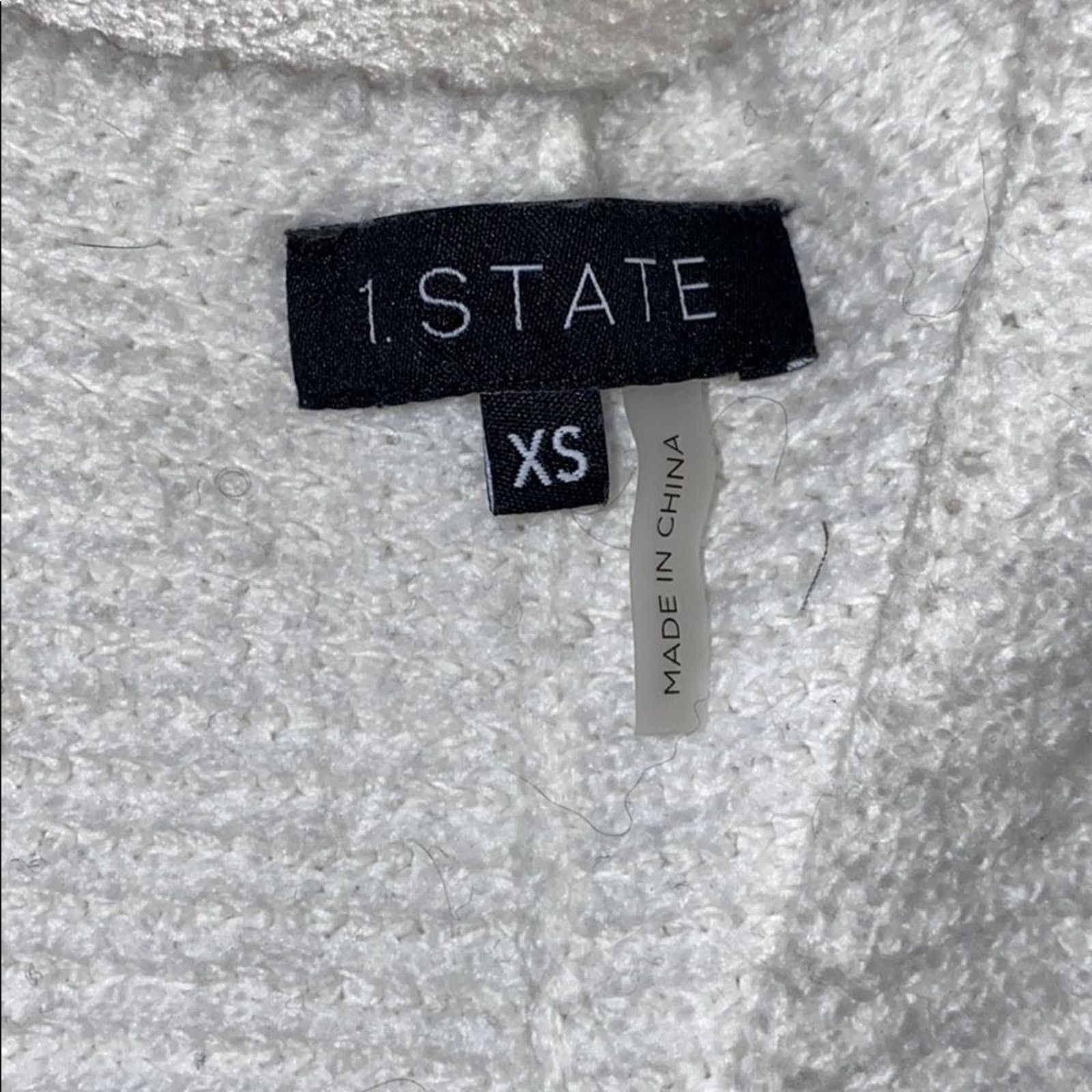 Other 1.State White Balloon Puff Sleeve V-Neck Sweater | Sz XS Size XS / US 0-2 / IT 36-38 - 5 Thumbnail
