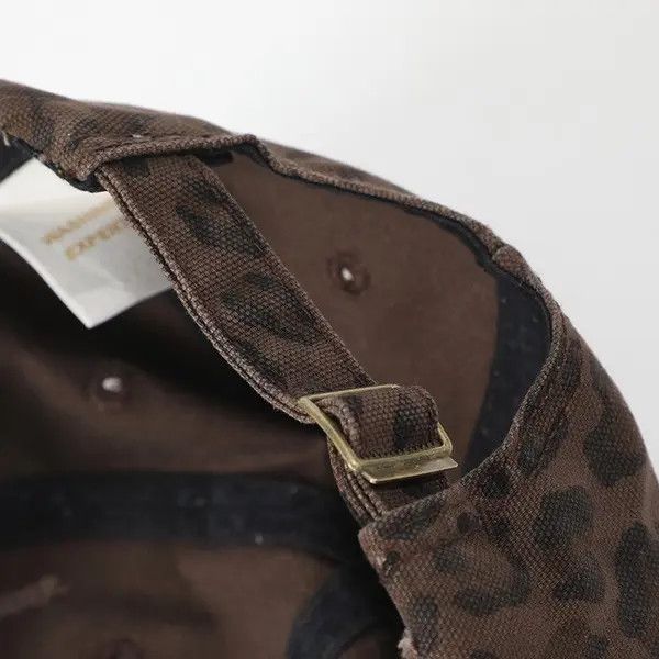 Japanese Brand Retro punk vintage leopard distressed raw cap hat Size ONE SIZE - 4 Thumbnail