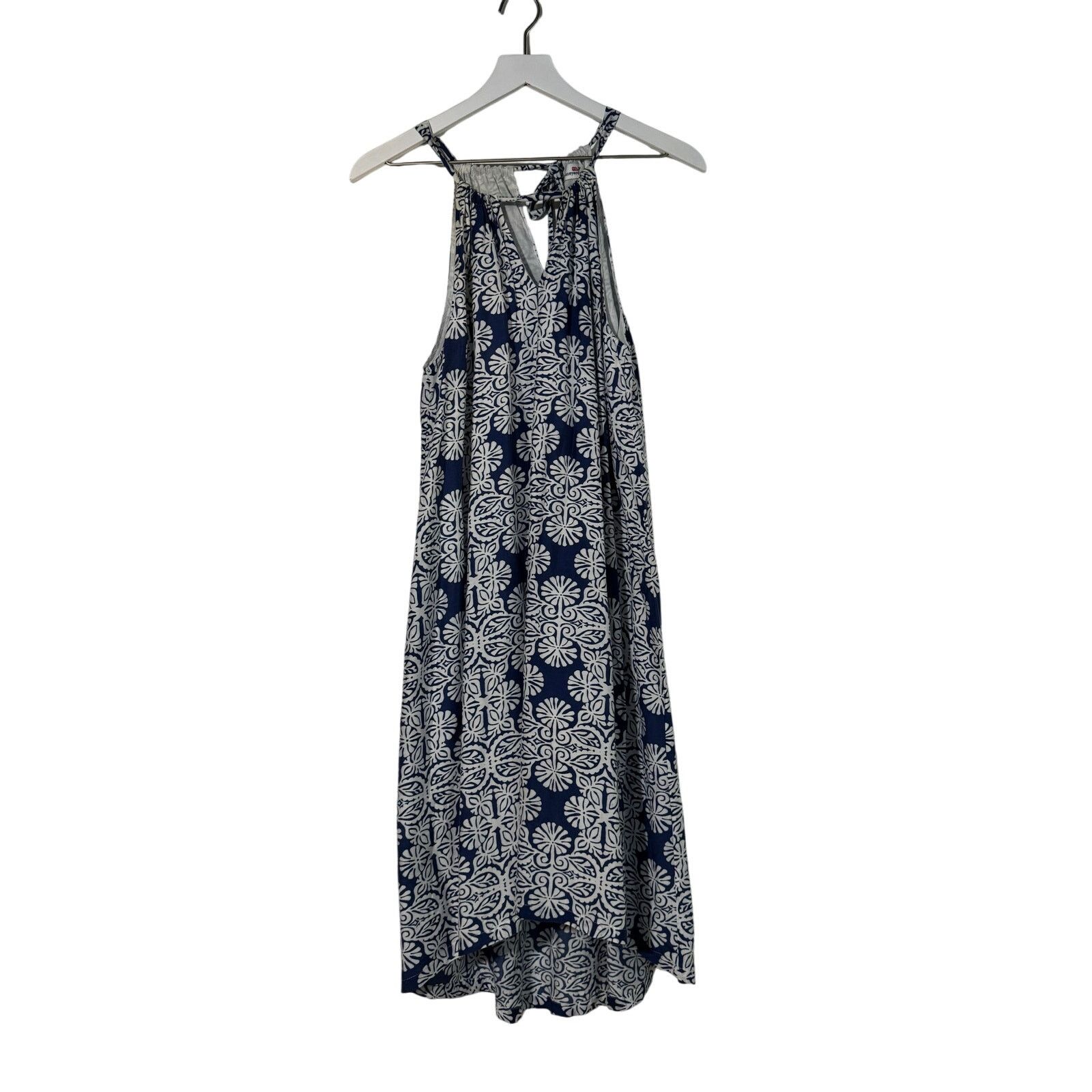 Vineyard Vines Vineyard Vines Mirrored Leaves Trapeze Halter Dress 6 Size M / US 6-8 / IT 42-44 - 5 Thumbnail
