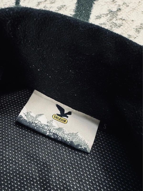 SALEWA Vintage fleece zip windstopper Salewa gray black logo S Size US S / EU 44-46 / 1 - 4 Thumbnail