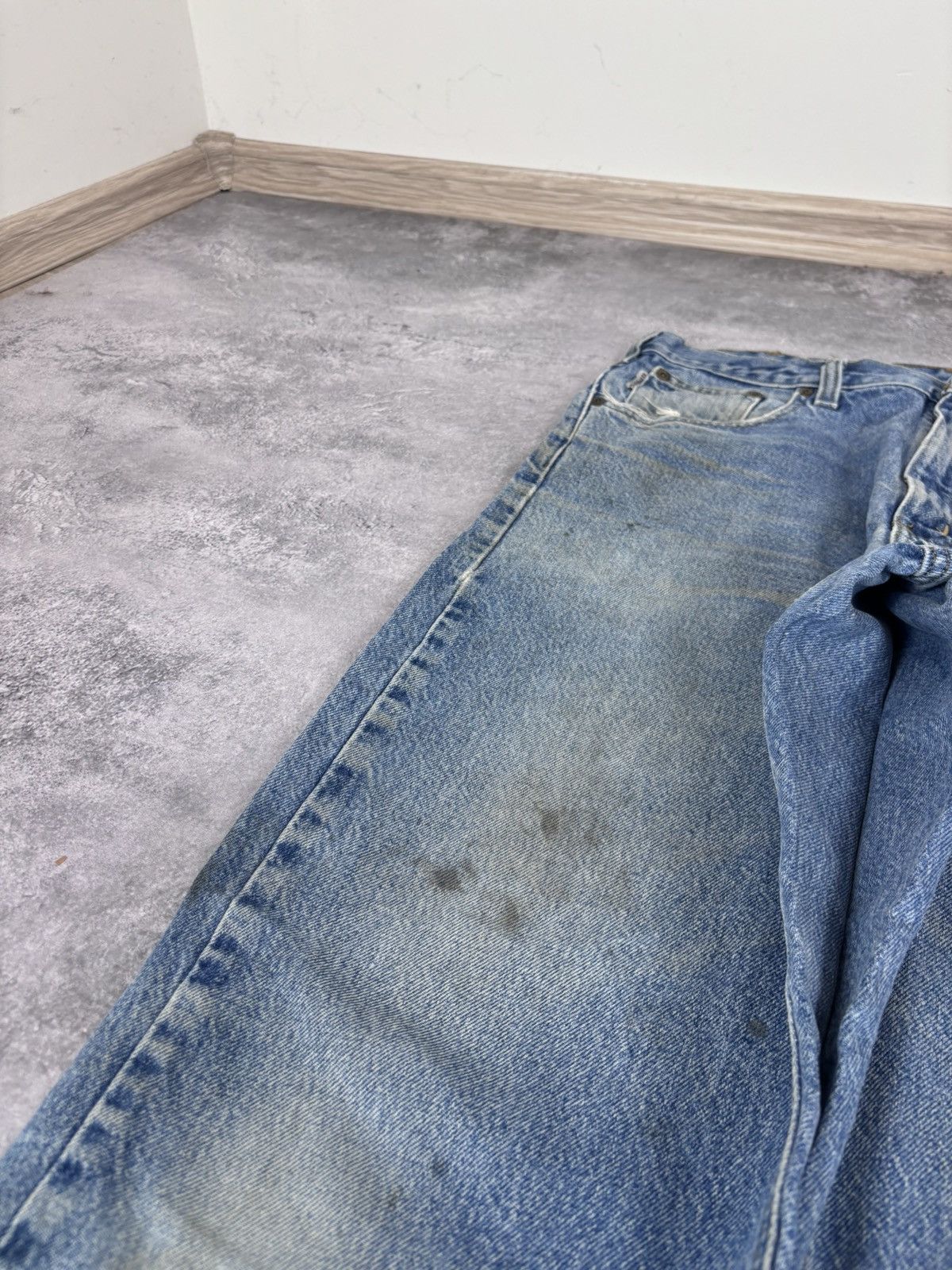 Carhartt Vintage Carhartt Men’s Faded Blue Denim Jeans USA Workwear Size US 36 / EU 52 - 15 Thumbnail