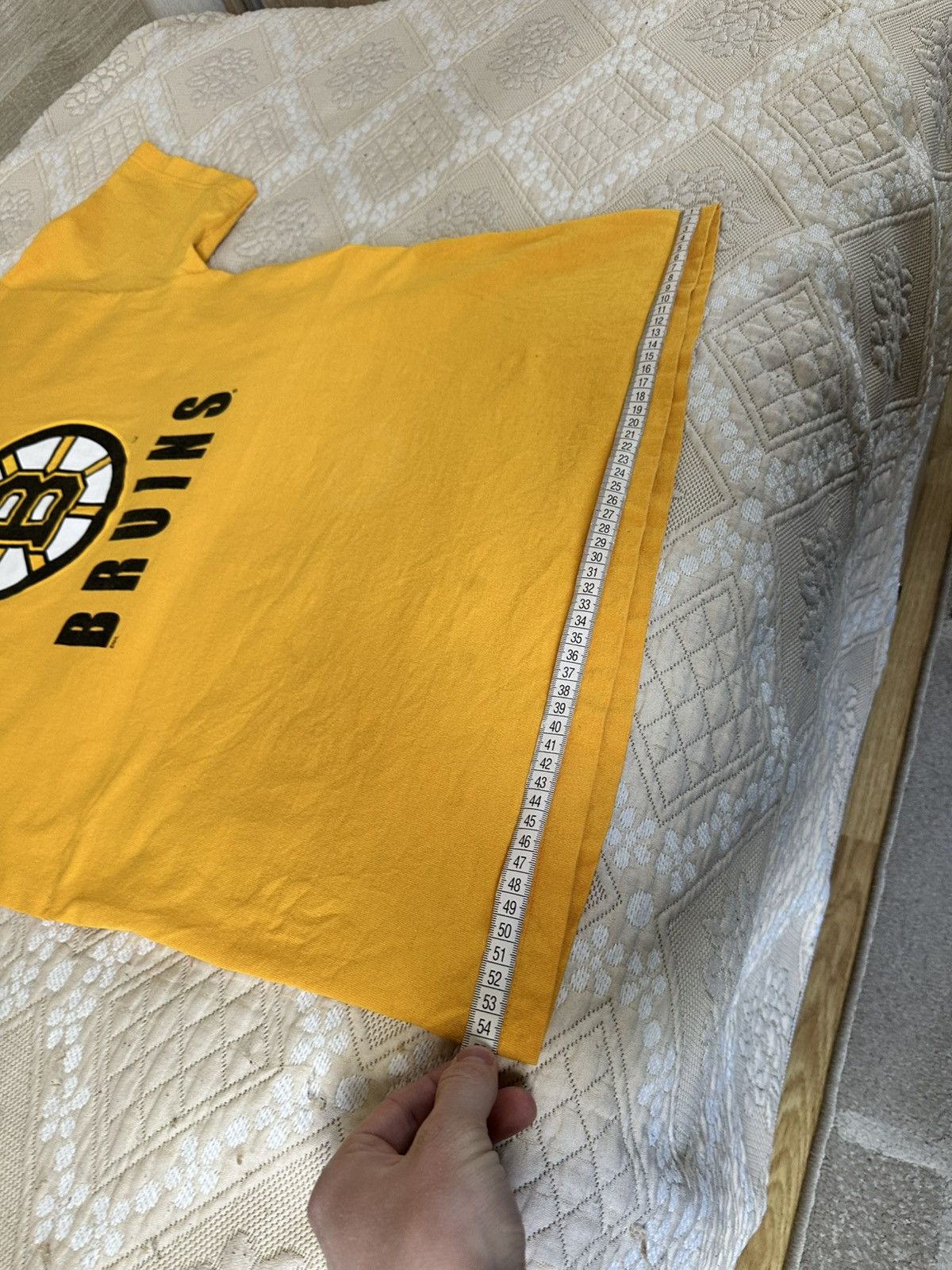 NHL 🔥 Vintage 90s Boston Bruins NHL Logo T Shirt Hockey League Size US L / EU 52-54 / 3 - 10 Thumbnail