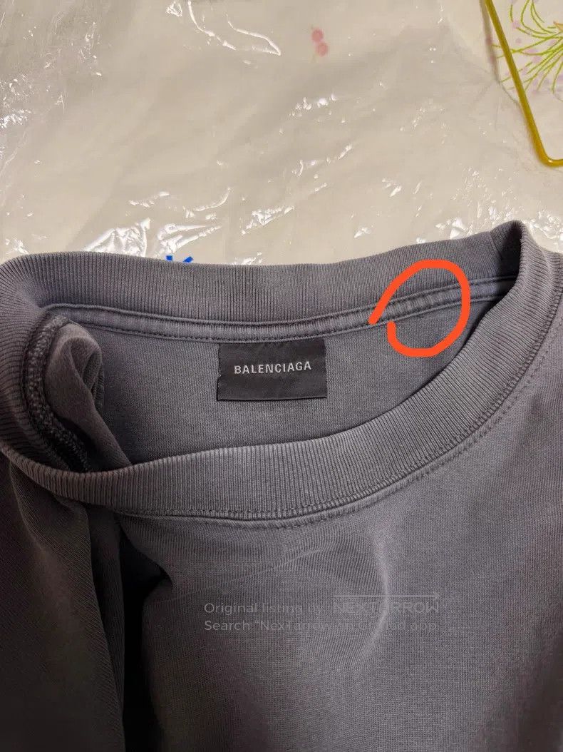 Balenciaga Balenciaga Grey Distressed Short Sleeve T-Shirt Size US S / EU 44-46 / 1 - 3 Thumbnail