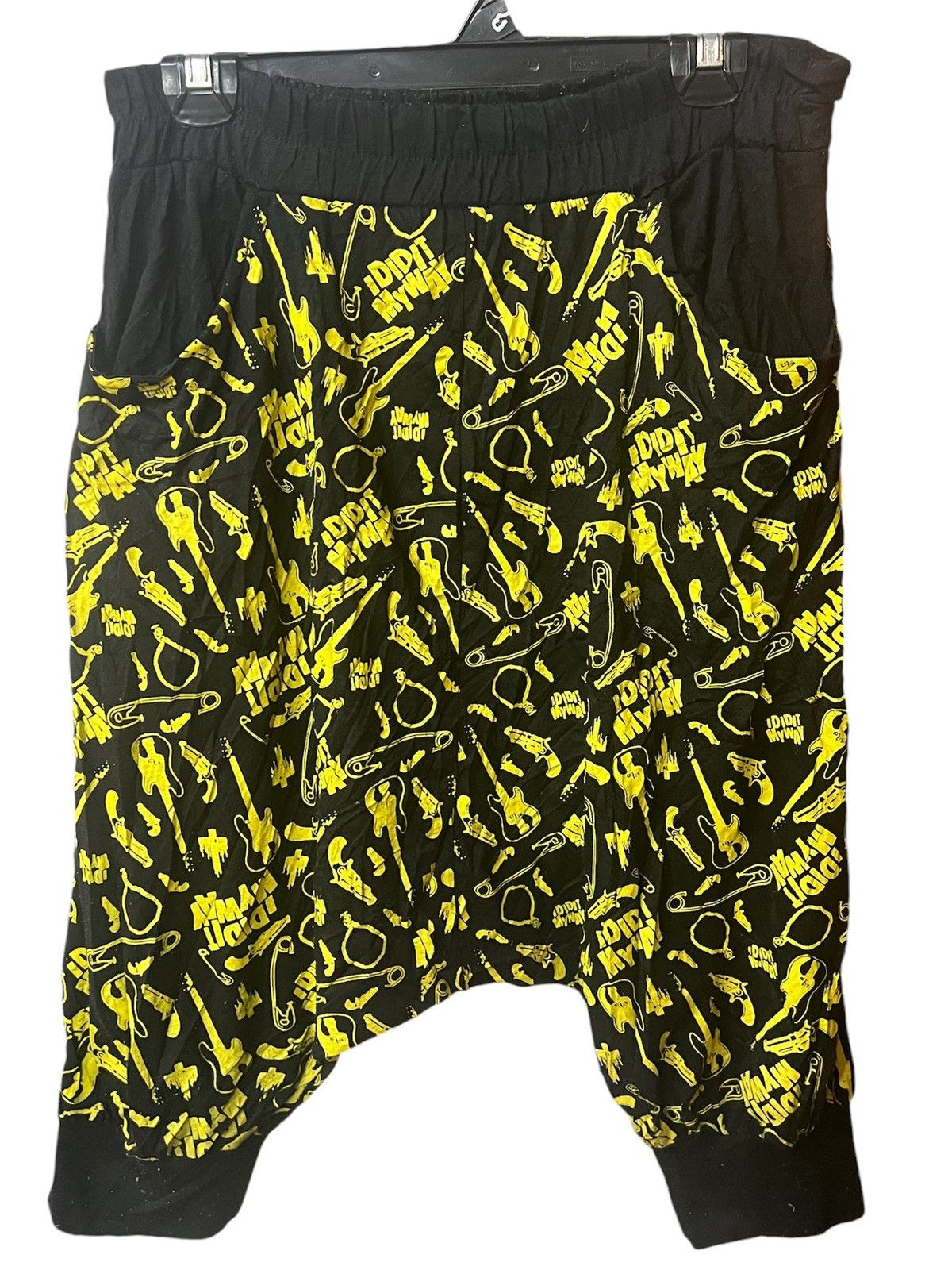 Band Tees × Japanese Brand × Punk and Yo Punk rock ACDC rag cropped pants ididit my way full print Size US 32 / EU 48 - 1 Thumbnail