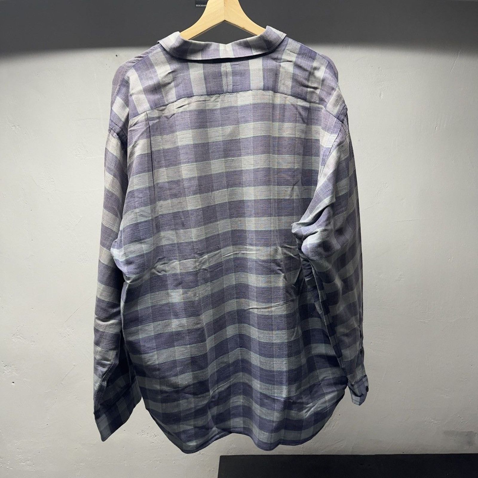 Vintage Polo Ralph Lauren Plaid Striped Lowell Shirt ERD Grunge Size US XL / EU 56 / 4 - 2 Thumbnail