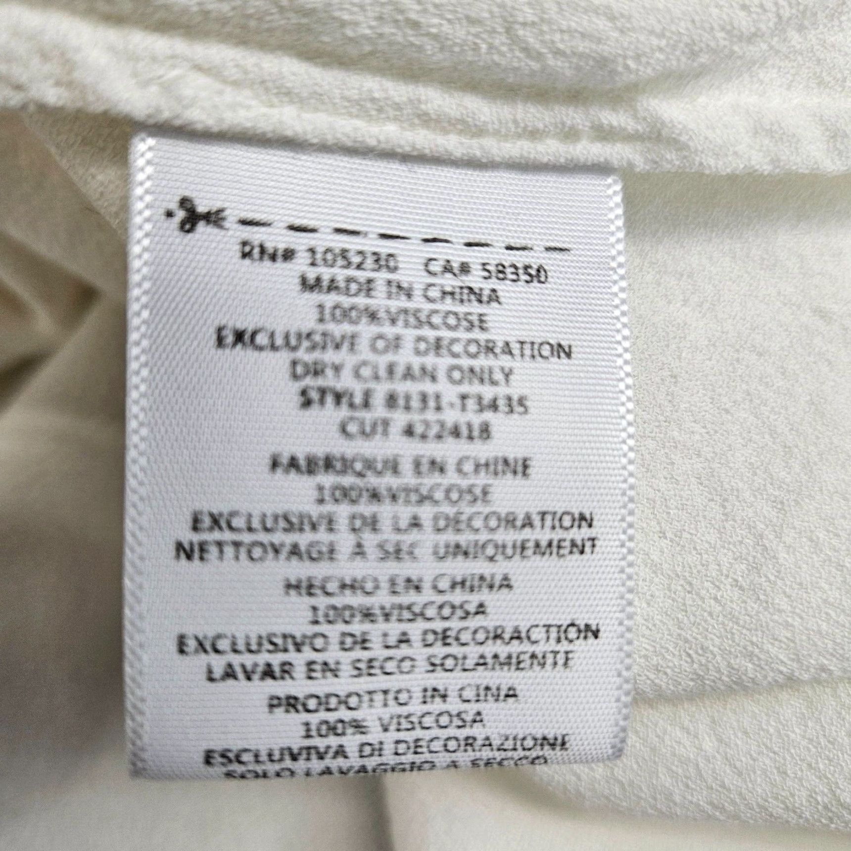 Joie JOIE Womens Blouse Shirt Sz S Solid White Crochet Lace Long Sleeve Viscose Size S / US 4 / IT 40 - 5 Thumbnail