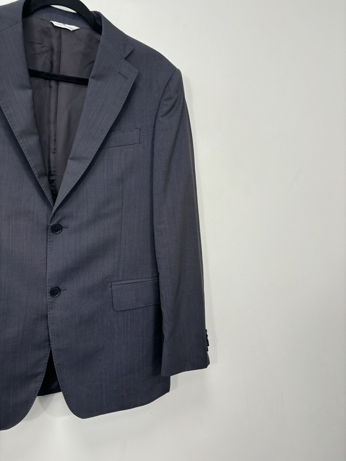 Balmain Pierre Balmain Vintage Men’s Gray Formal Wool Blazer Jacket Size 38R - 5 Thumbnail