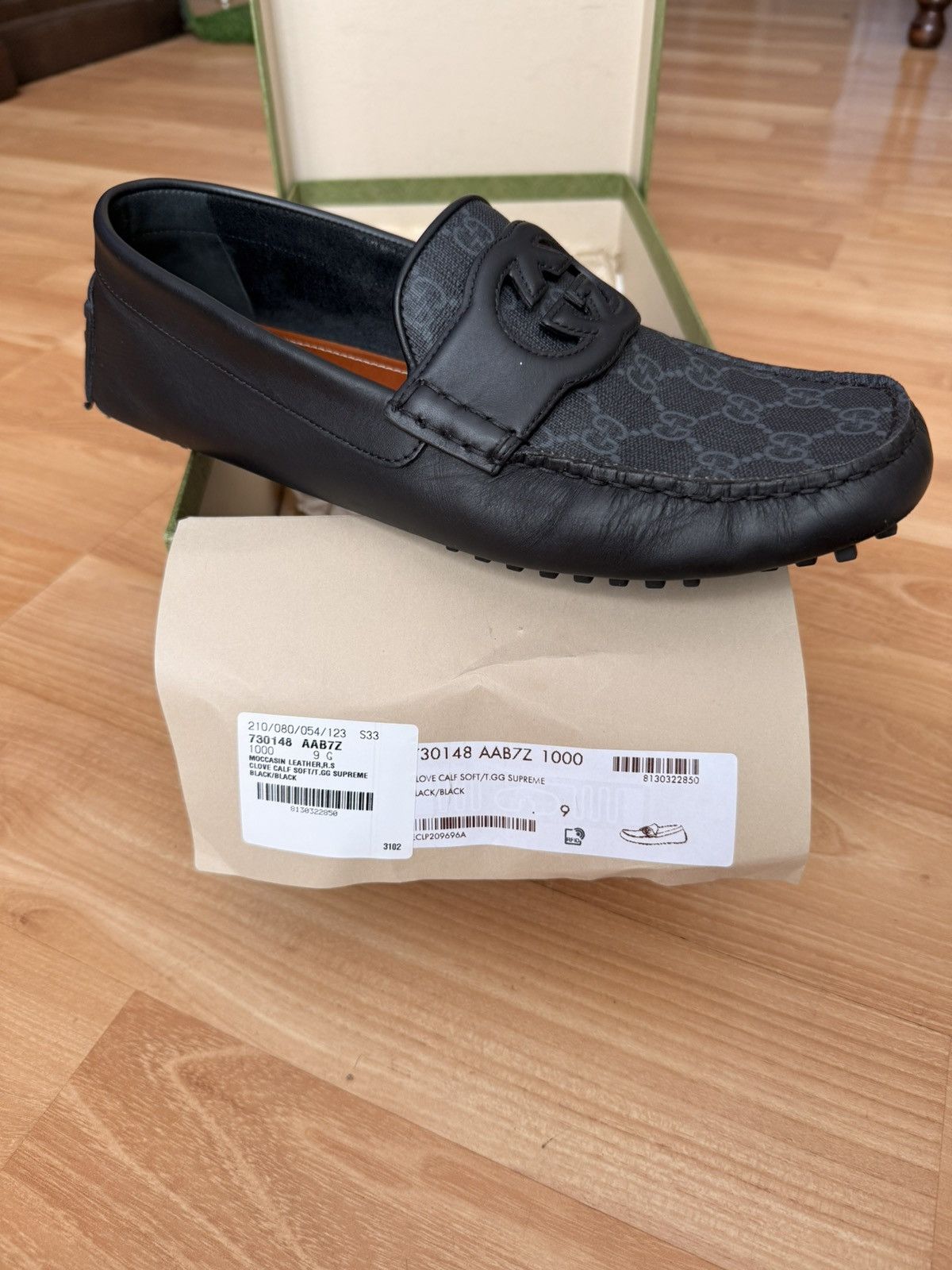 Gucci Mens Gucci interlocking G driver loafers Size US 9 / EU 42 - 9 Thumbnail