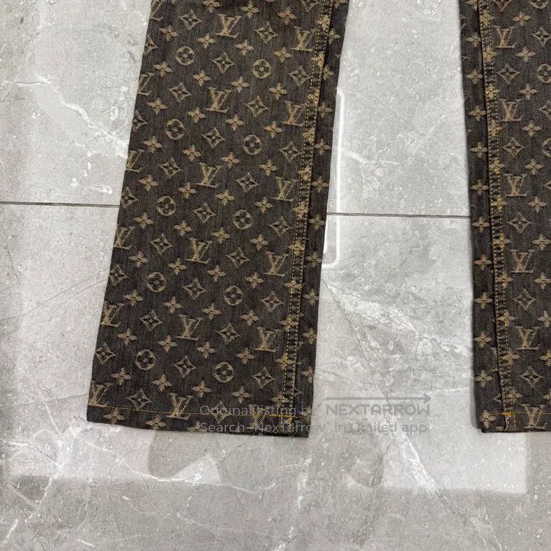 Louis Vuitton Louis Vuitton Full-print old flower jeans Size 35" - 3 Thumbnail