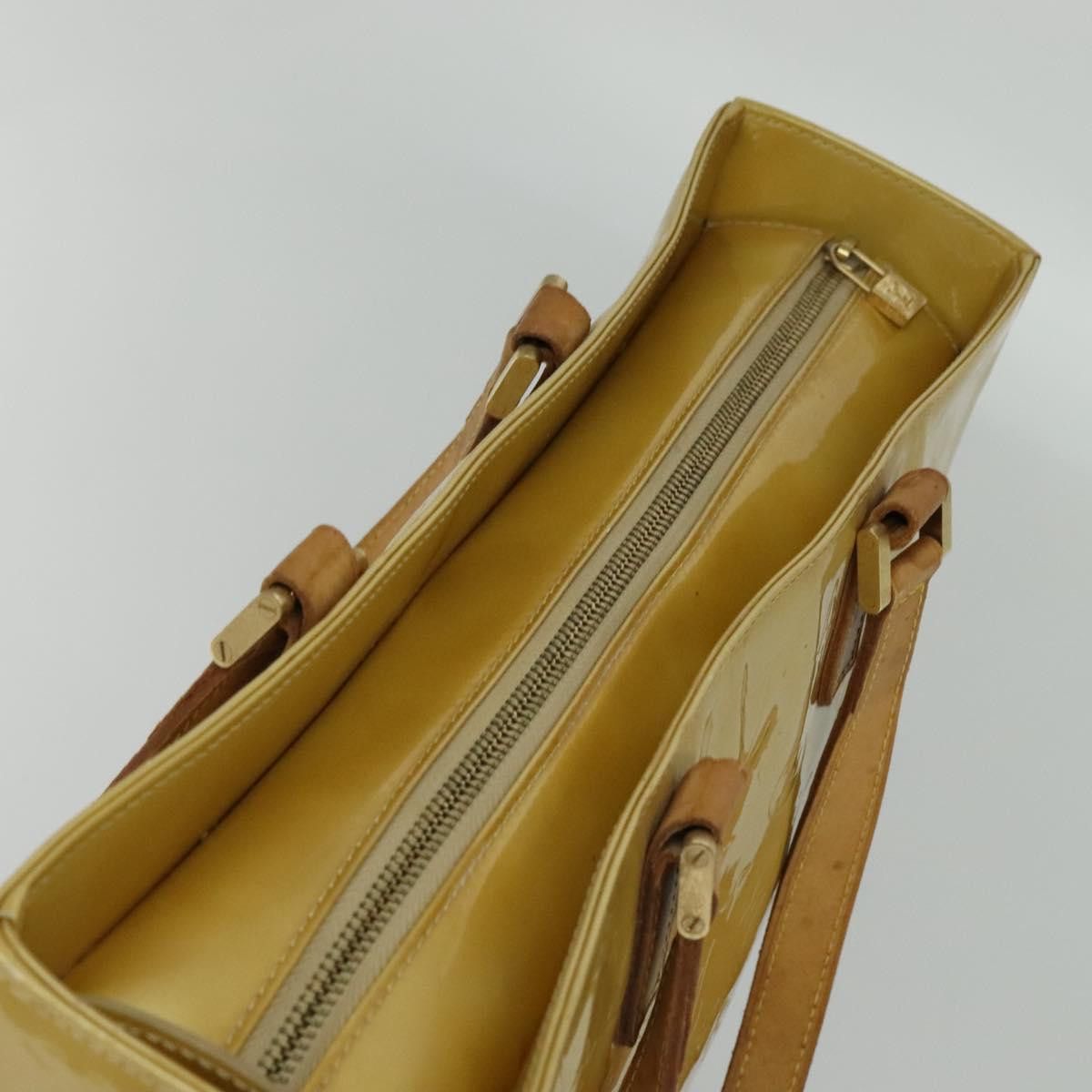 Louis Vuitton LOUIS VUITTON Monogram Vernis Columbus Tote Bag Beige M91023 Size ONE SIZE - 6 Thumbnail