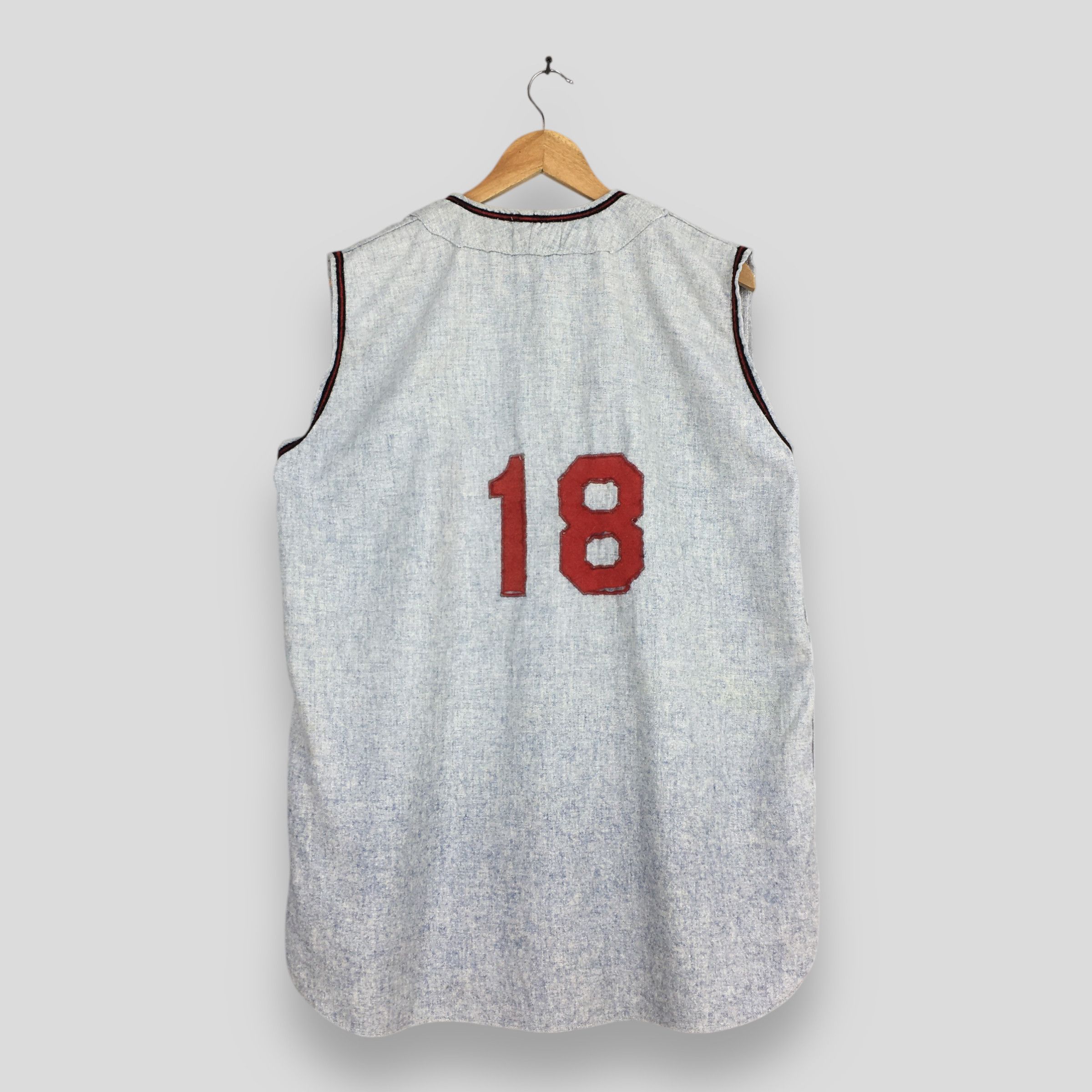 Vintage Howe 1940s 50s Indians Baseball Uniform Jersey Large 1208 Size US L / EU 52-54 / 3 - 5 Thumbnail