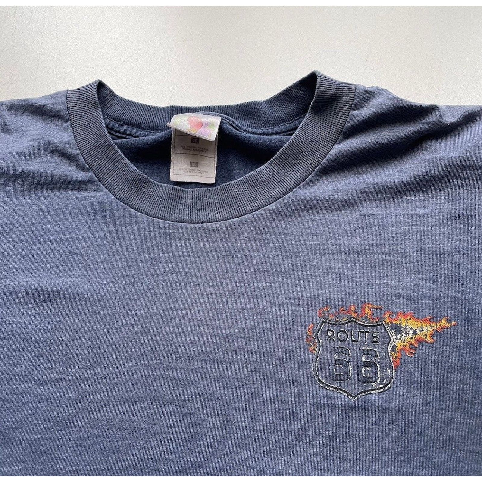 Vintage Vintage 90s Route 66 American Car Art T Shirt XL Faded Rare Size US XL / EU 56 / 4 - 5 Thumbnail