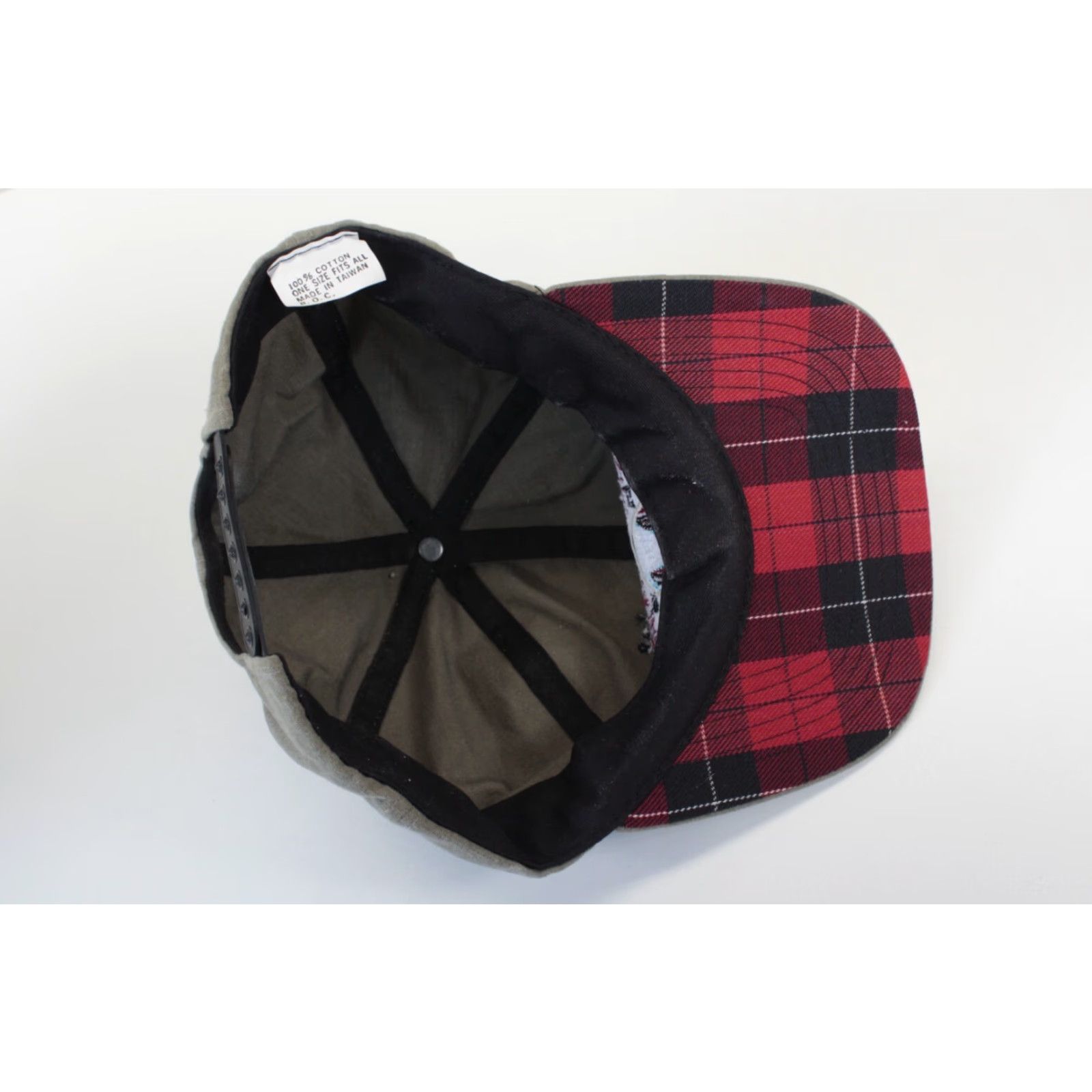 Vintage VINTAGE Grand Canyon Snapback Hat Beige Red Plaid Bill 90s Unbranded Adjustable Unisex Adults Hat Mens Womens Boys Girls Size ONE SIZE - 6 Thumbnail