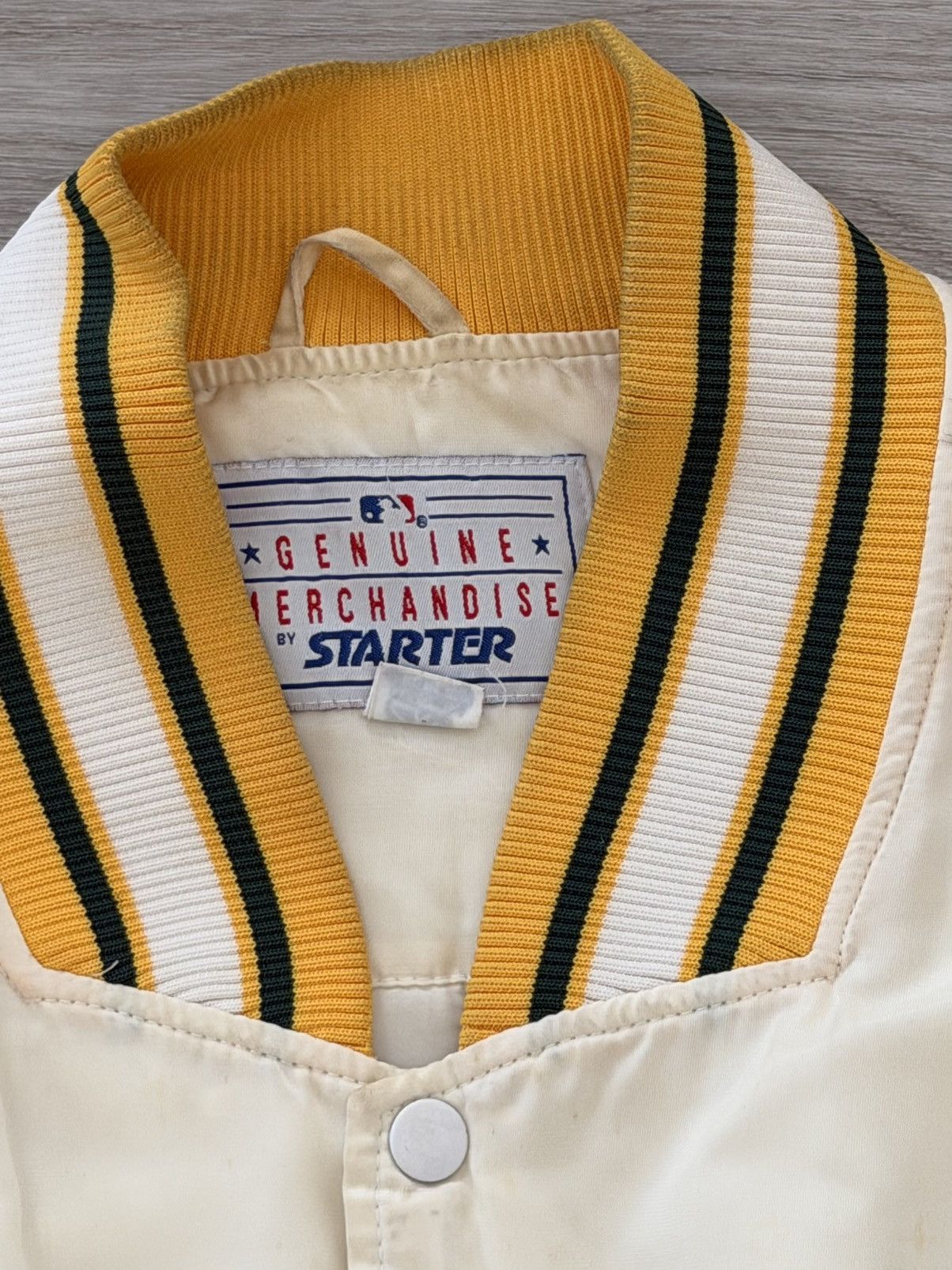 Vintage Vintage 90s Oakland Athletics Starter Jacket RARE Size US XL / EU 56 / 4 - 3 Thumbnail