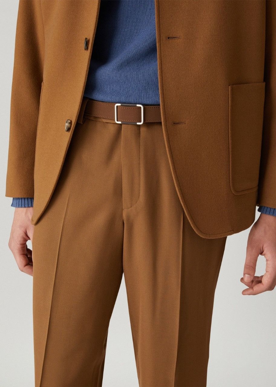 Loro Piana o1srvl11e0624 Size: OS FAN0093 Saddle Belt in Brown Size ONE SIZE - 3 Thumbnail