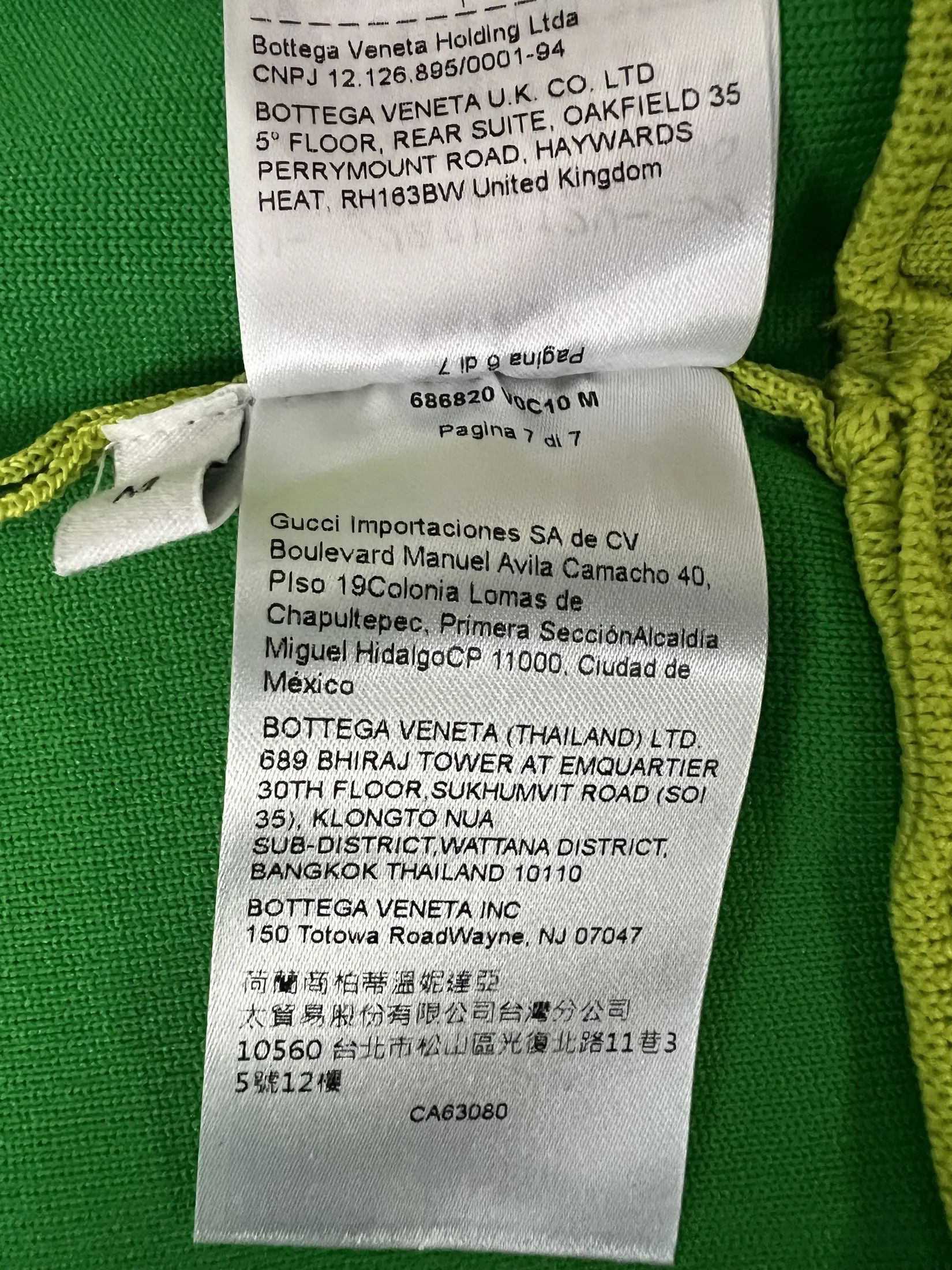 Bottega Veneta Set Sweatshirt+Bermuda Lime Green Size US M / EU 48-50 / 2 - 19 Thumbnail