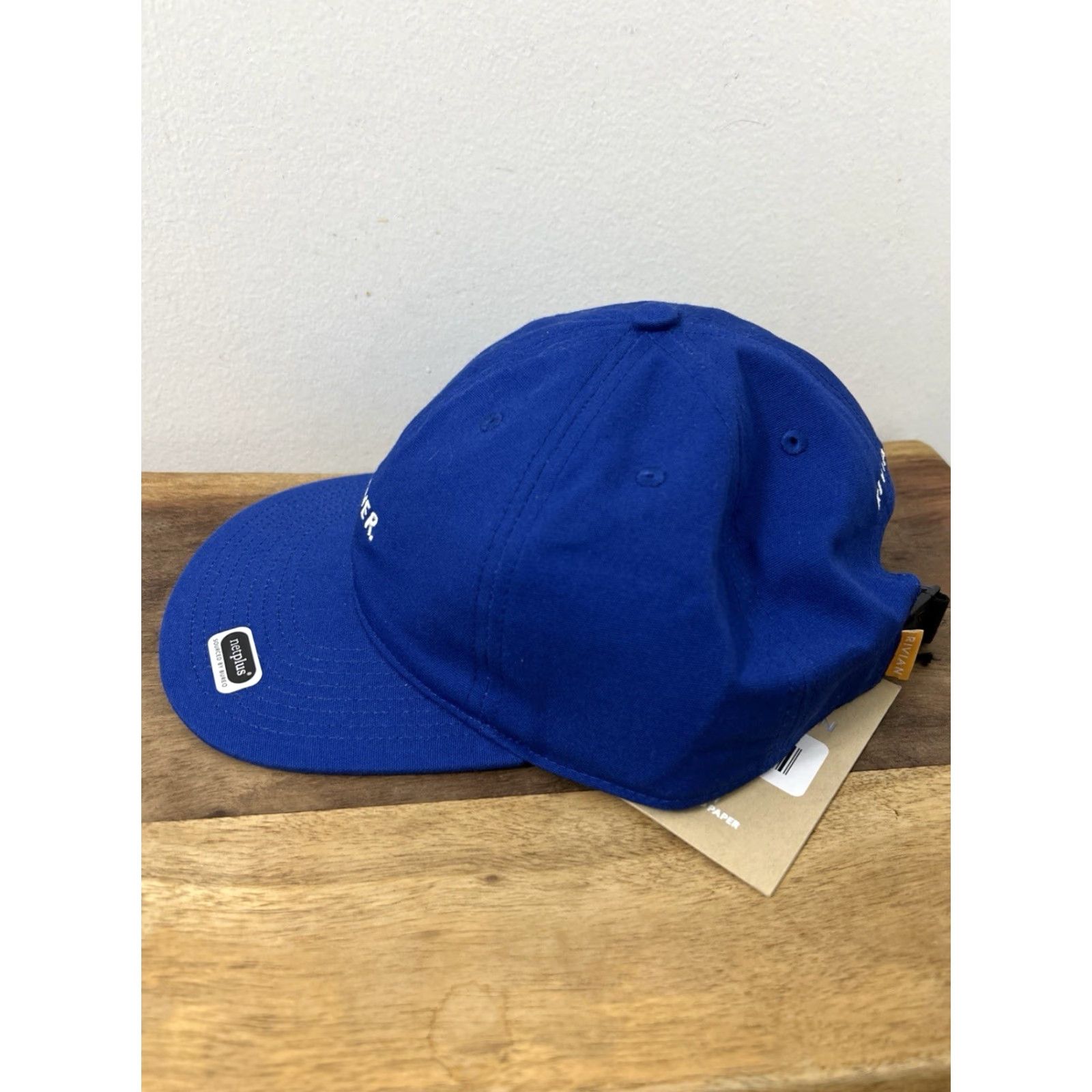 Forever 21 Rivian Forever Hat Blue 100% Organic Cotton Adjustable Baseball Cap NWT Men One Size Canvas Casual Travel Sportswear Cap Size ONE SIZE - 4 Thumbnail