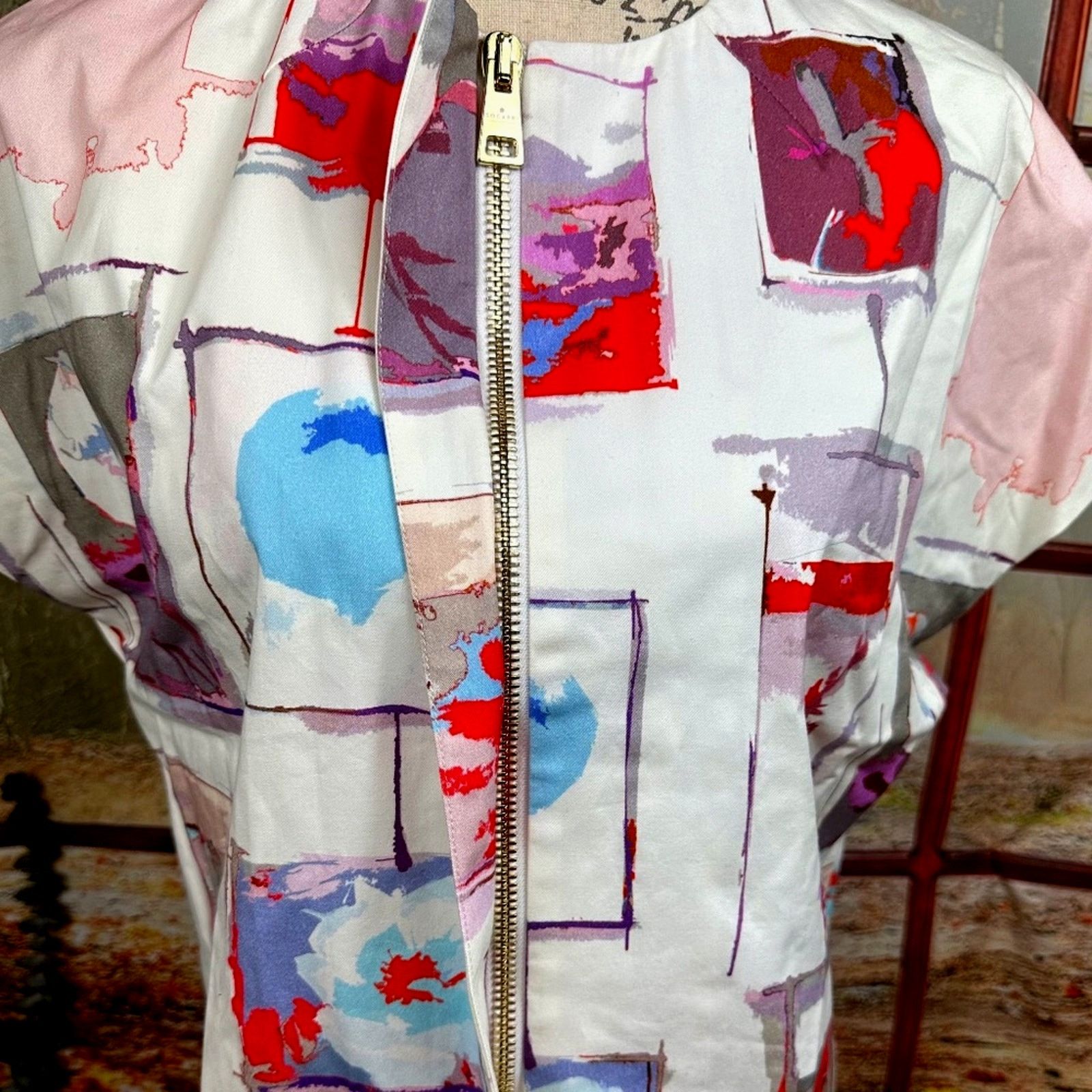 Other Socapri Fully Lined Blazer Red/Blue/Ivory 44 Italian 8 us Size M / US 6-8 / IT 42-44 - 5 Thumbnail