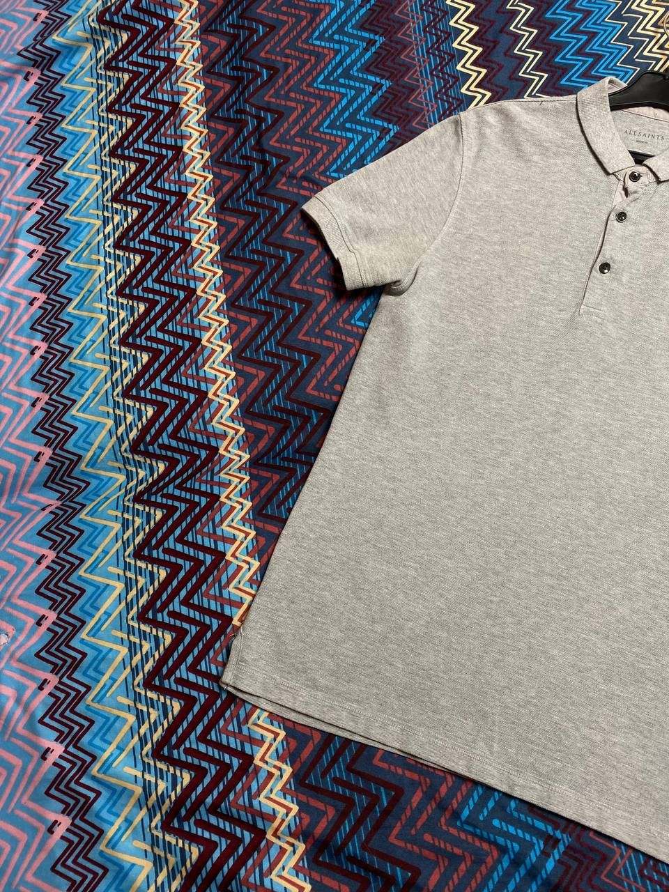 Allsaints Streetwear T-Shirt Allsaints gray polos Y2K Vintage Size US M / EU 48-50 / 2 - 5 Thumbnail